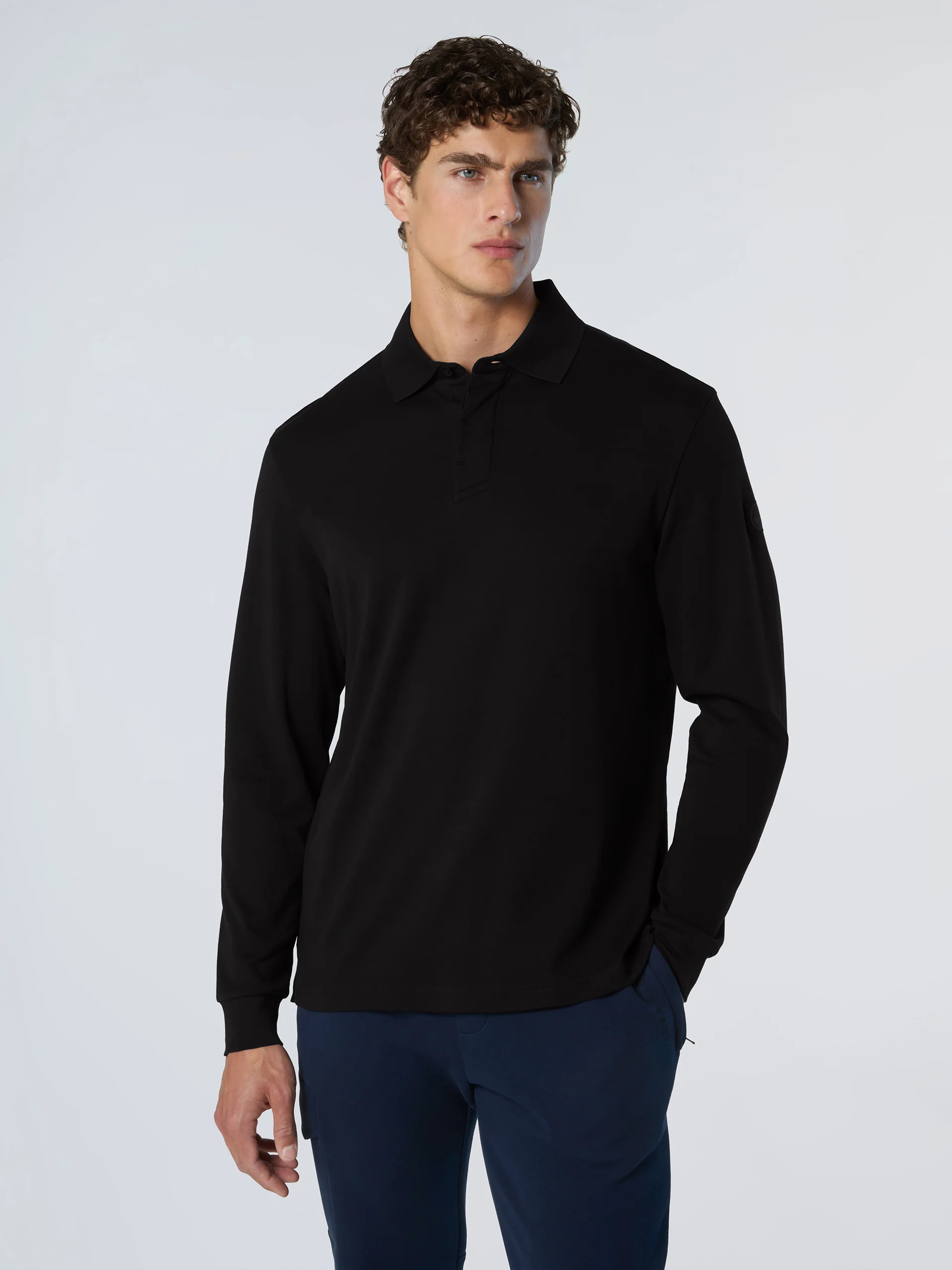 Interlock long-sleeved polo shirt - Image 18