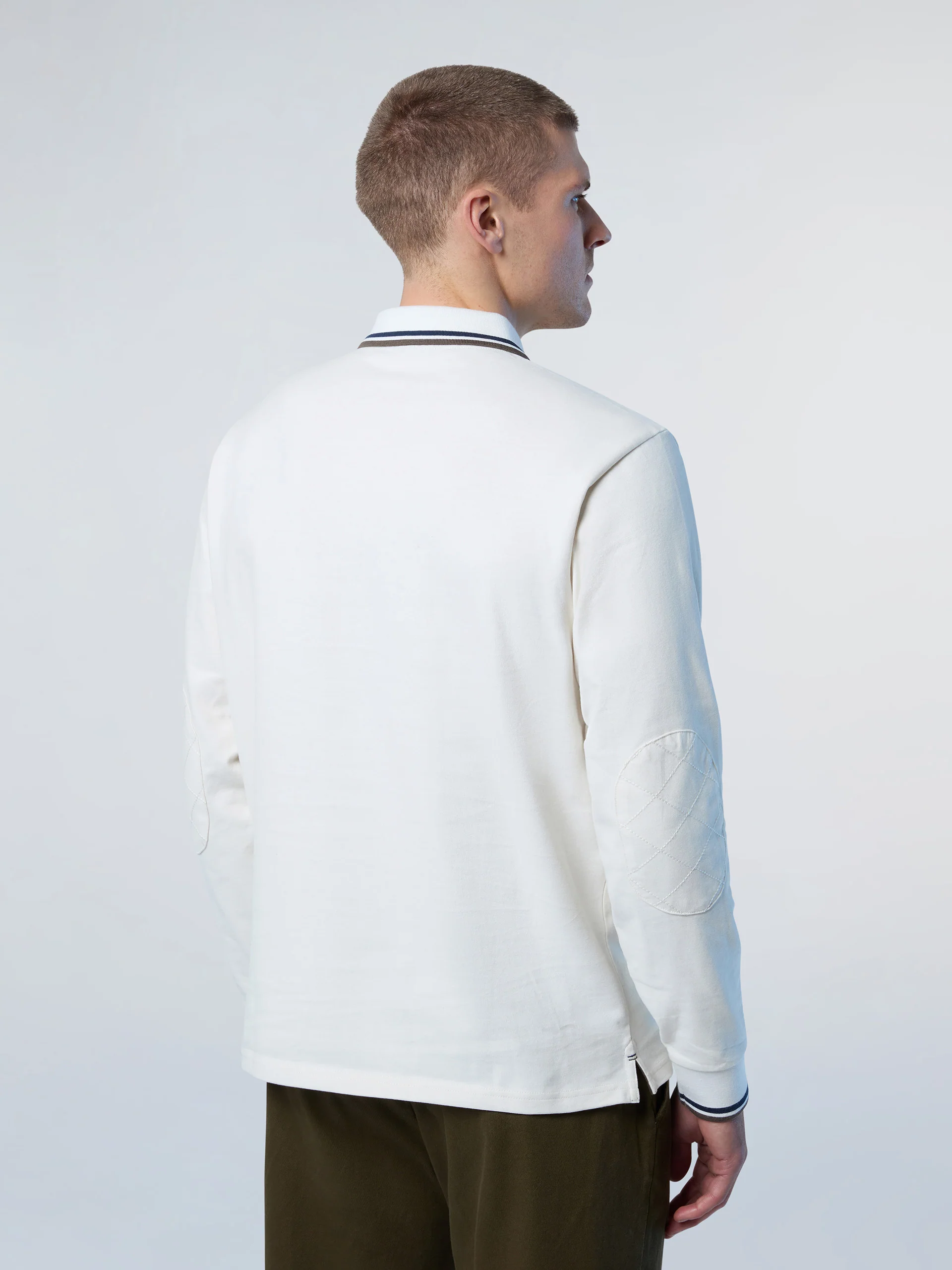 Polo shirt with elbow patches - Image 4
