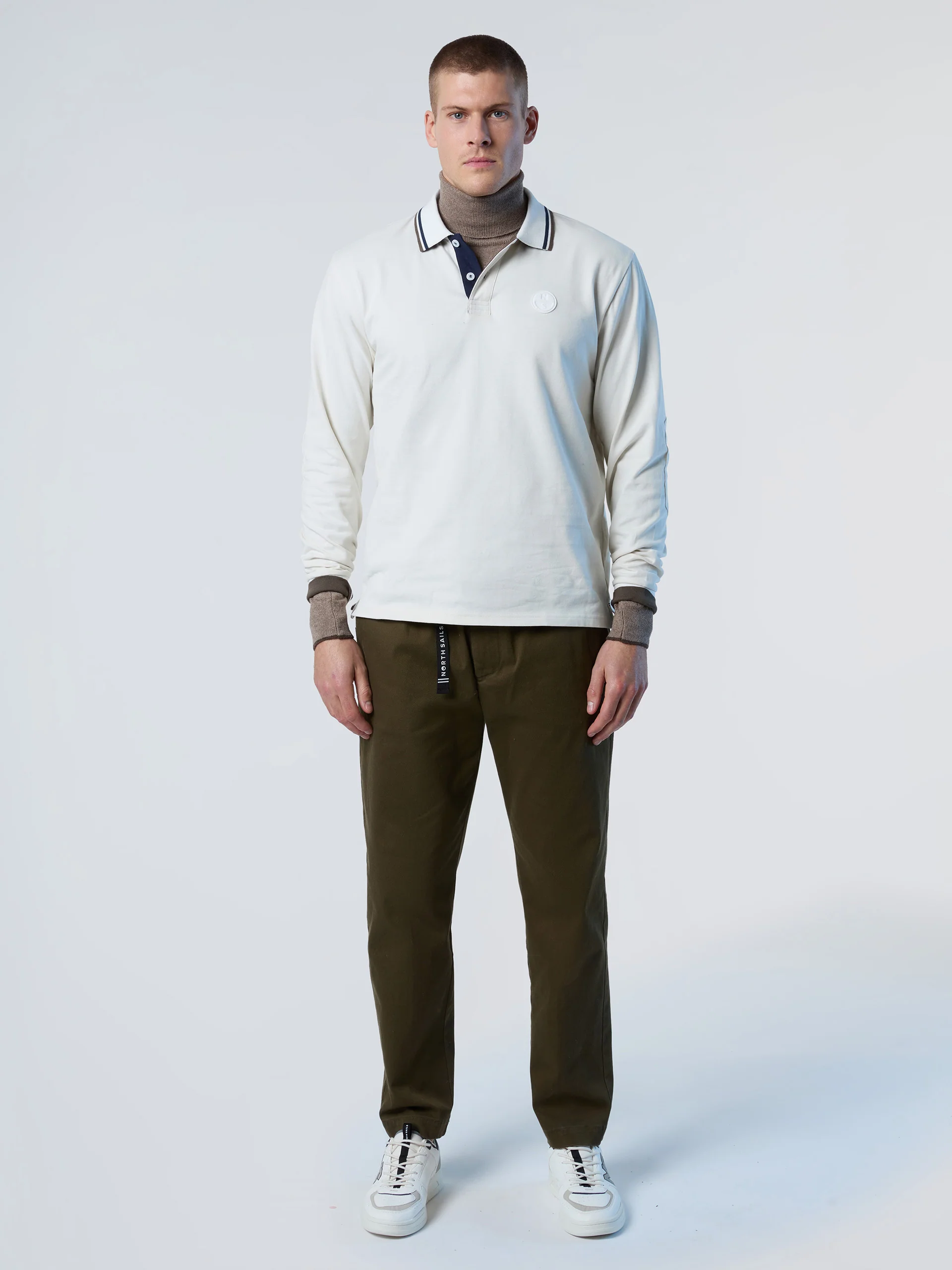 Polo shirt with elbow patches - Image 5