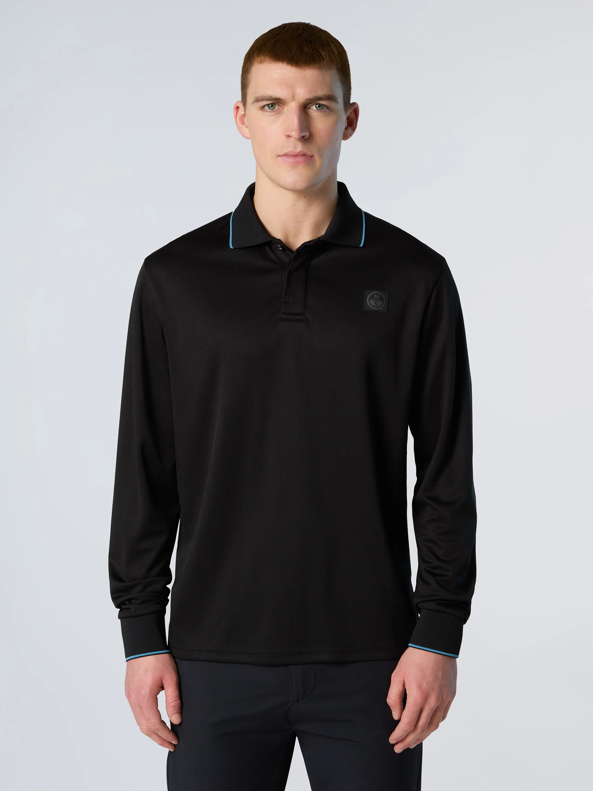 Coolmax piqué long-sleeved polo shirt - Image 7