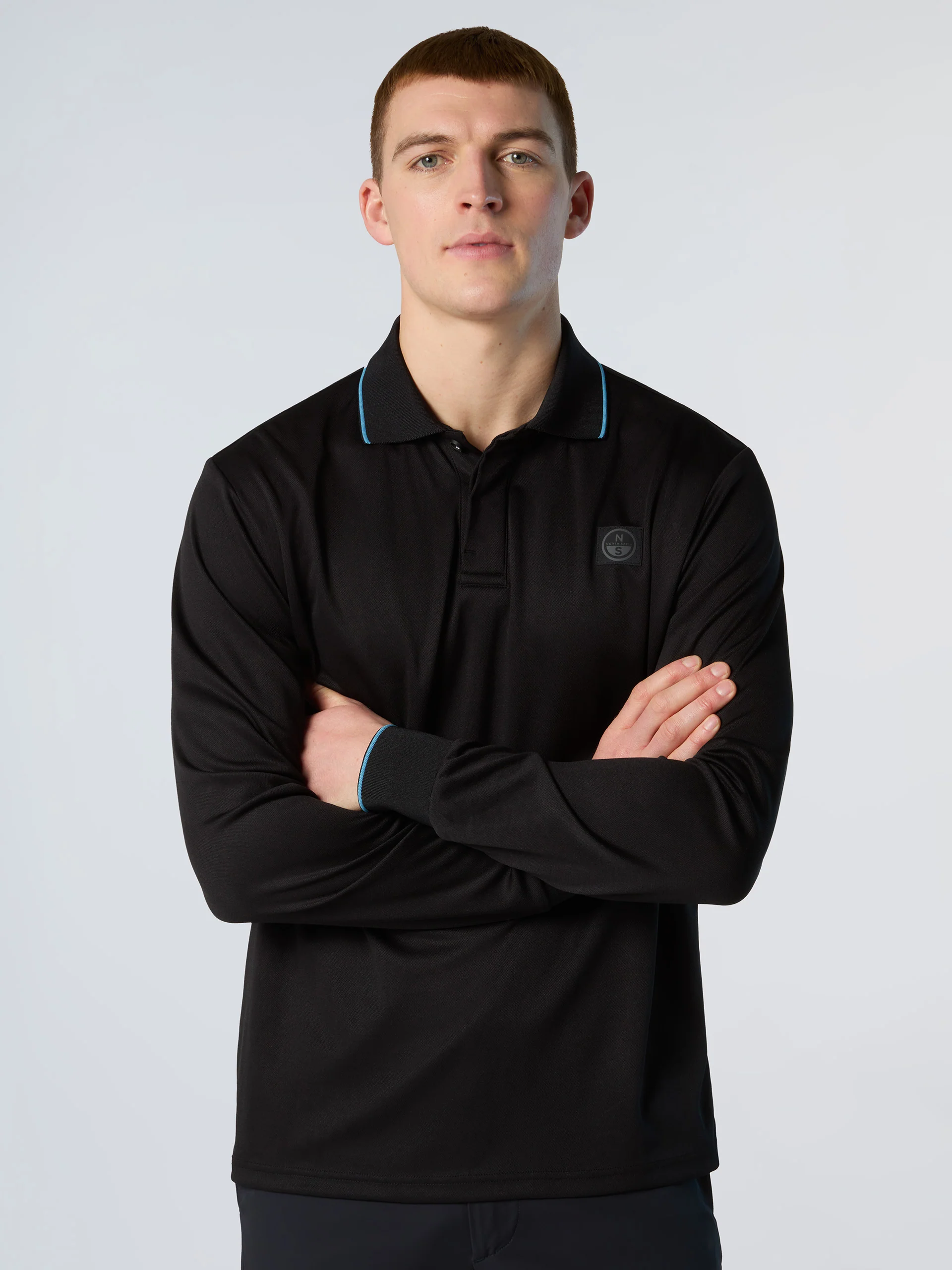 Coolmax piqué long-sleeved polo shirt - Image 8