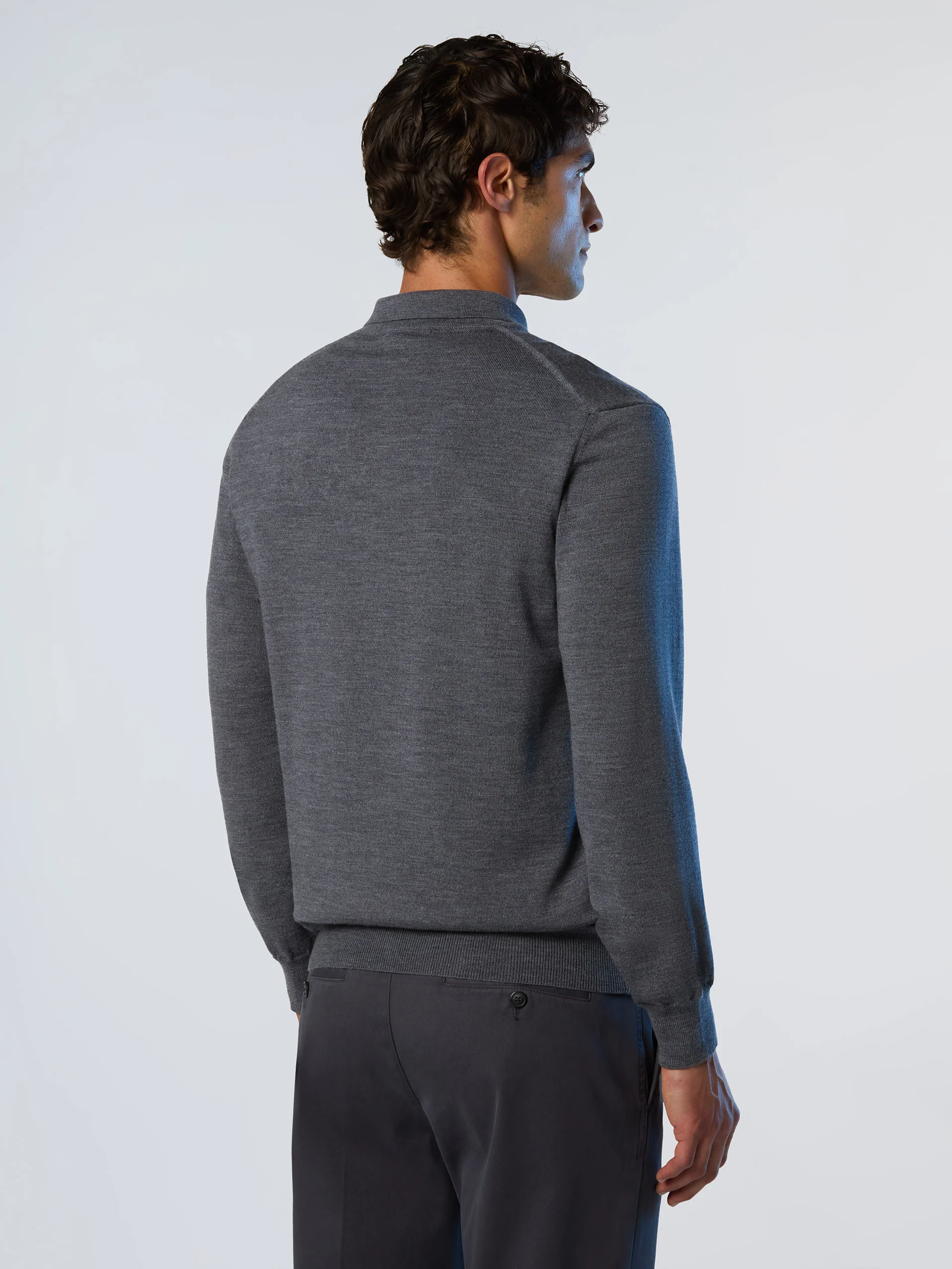 Merino wool polo sweater - Image 11