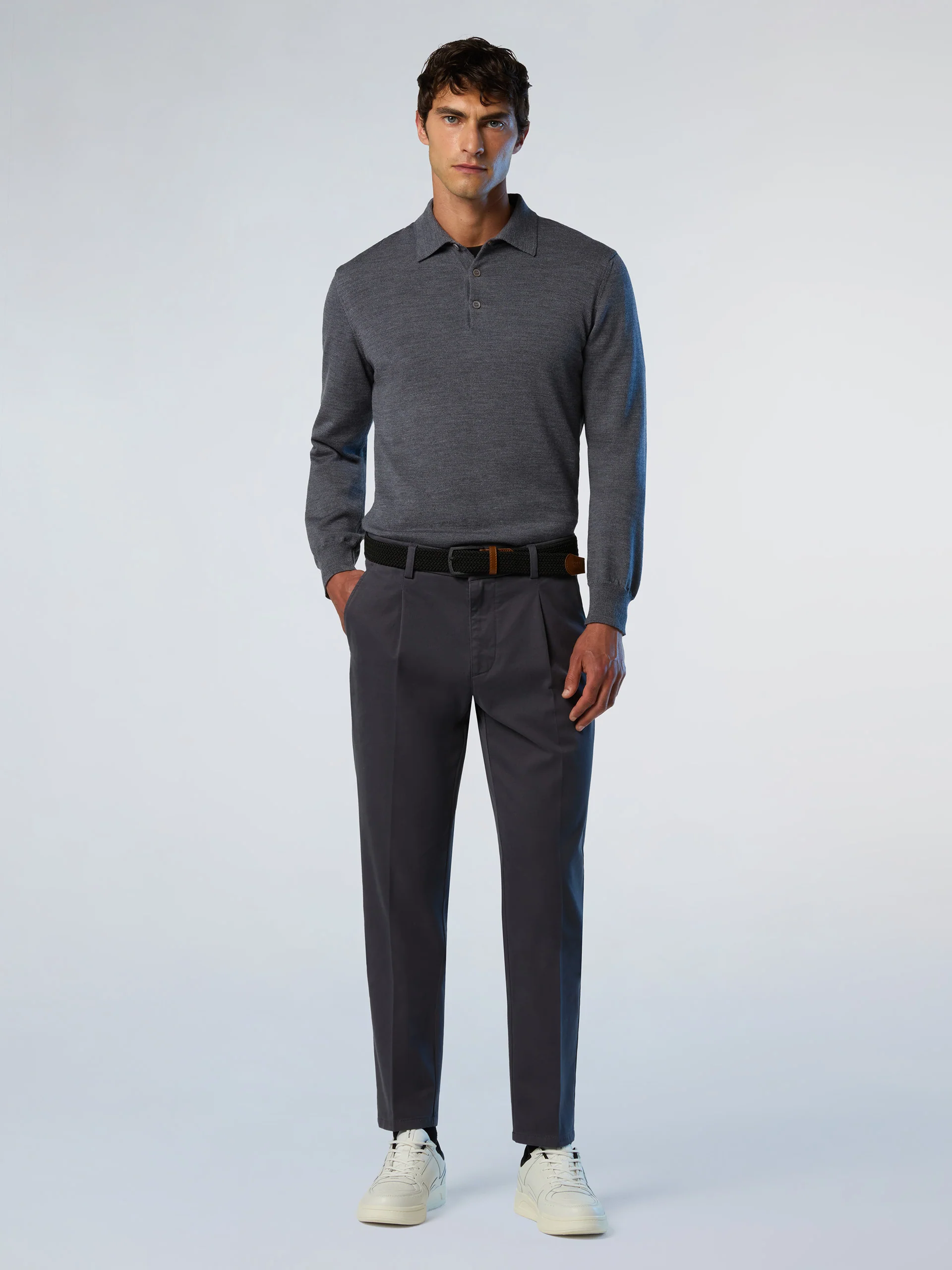 Merino wool polo sweater - Image 12