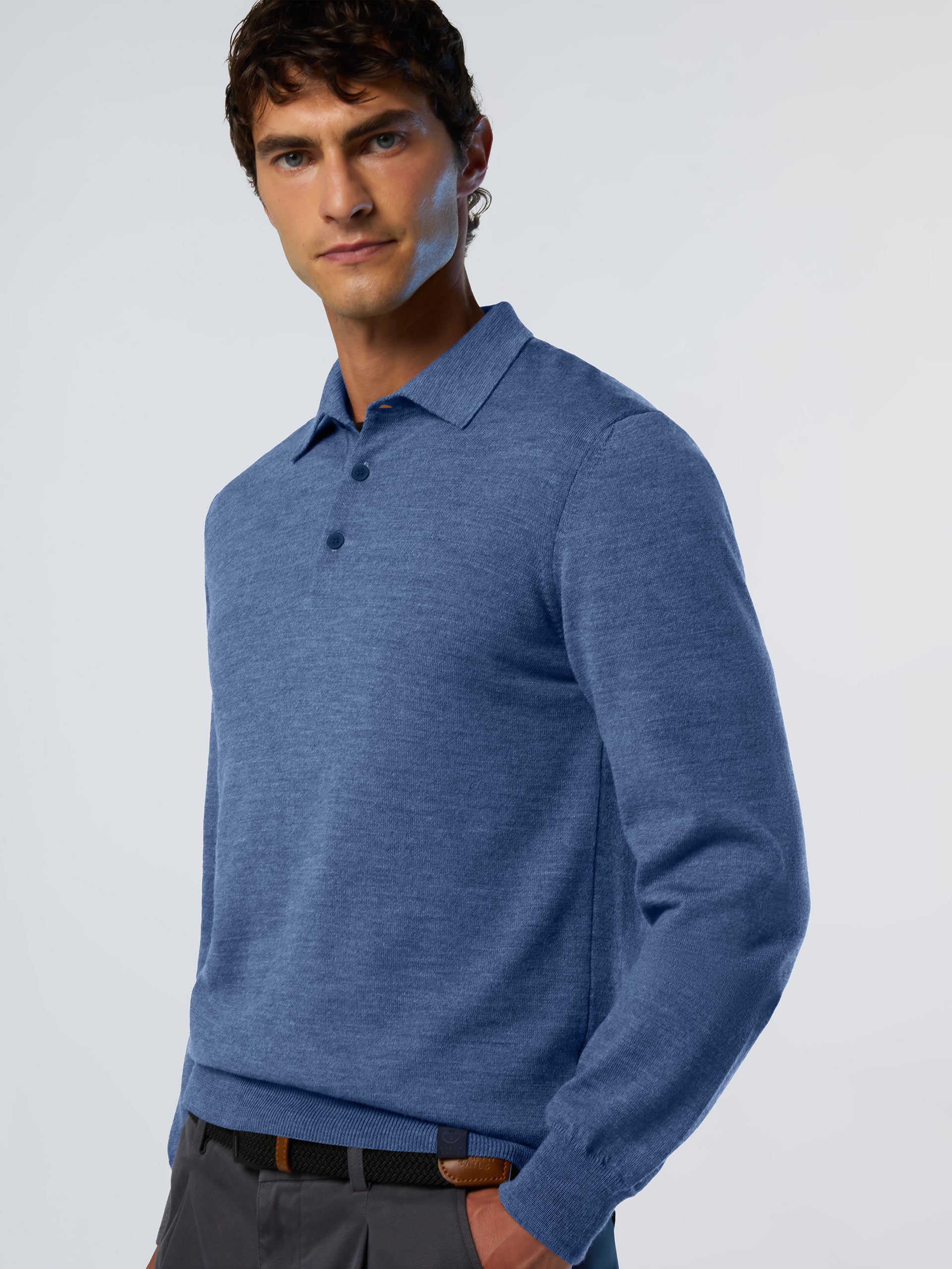 Merino wool polo sweater - Image 15