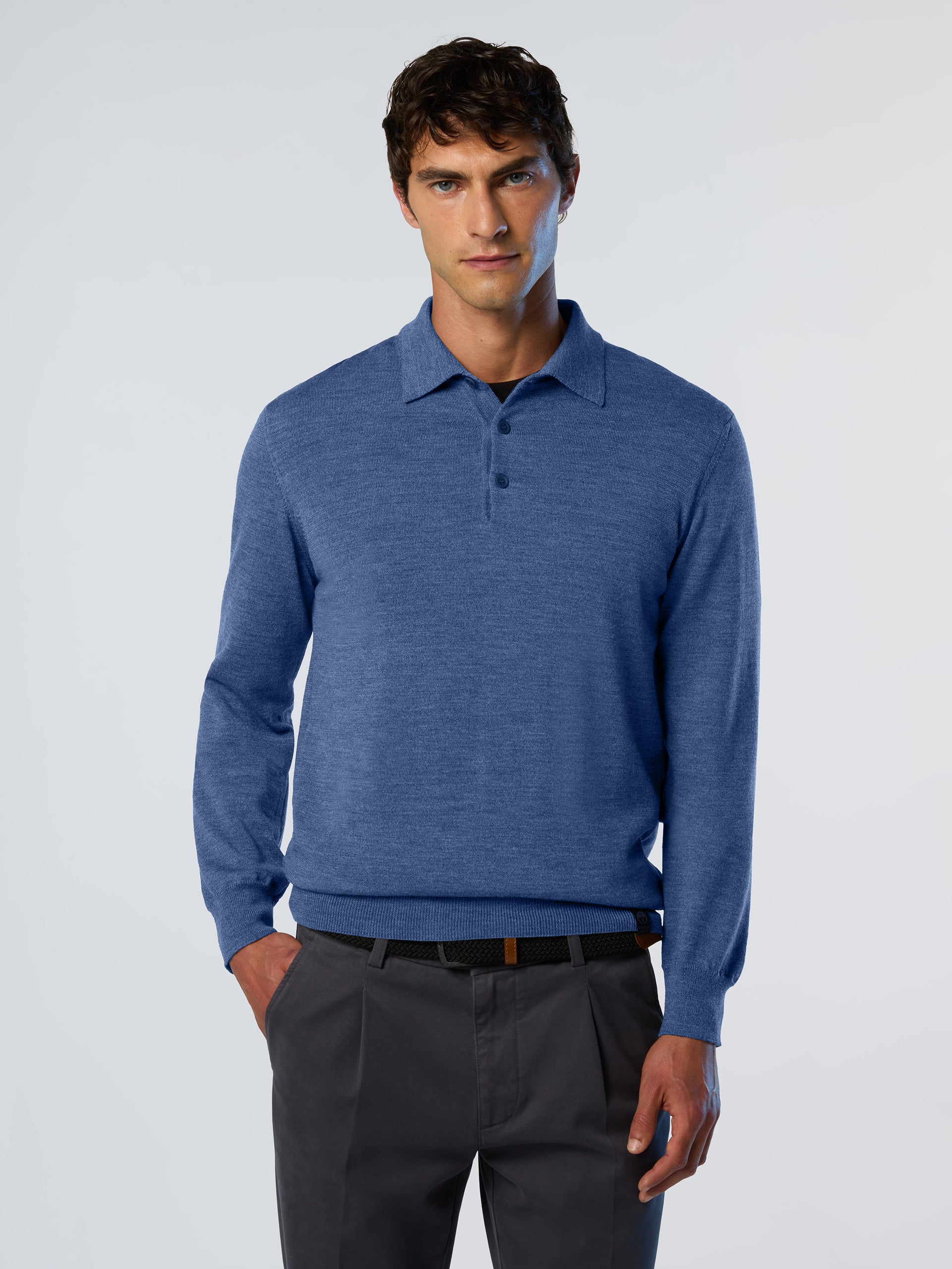 Merino wool polo sweater - Image 16