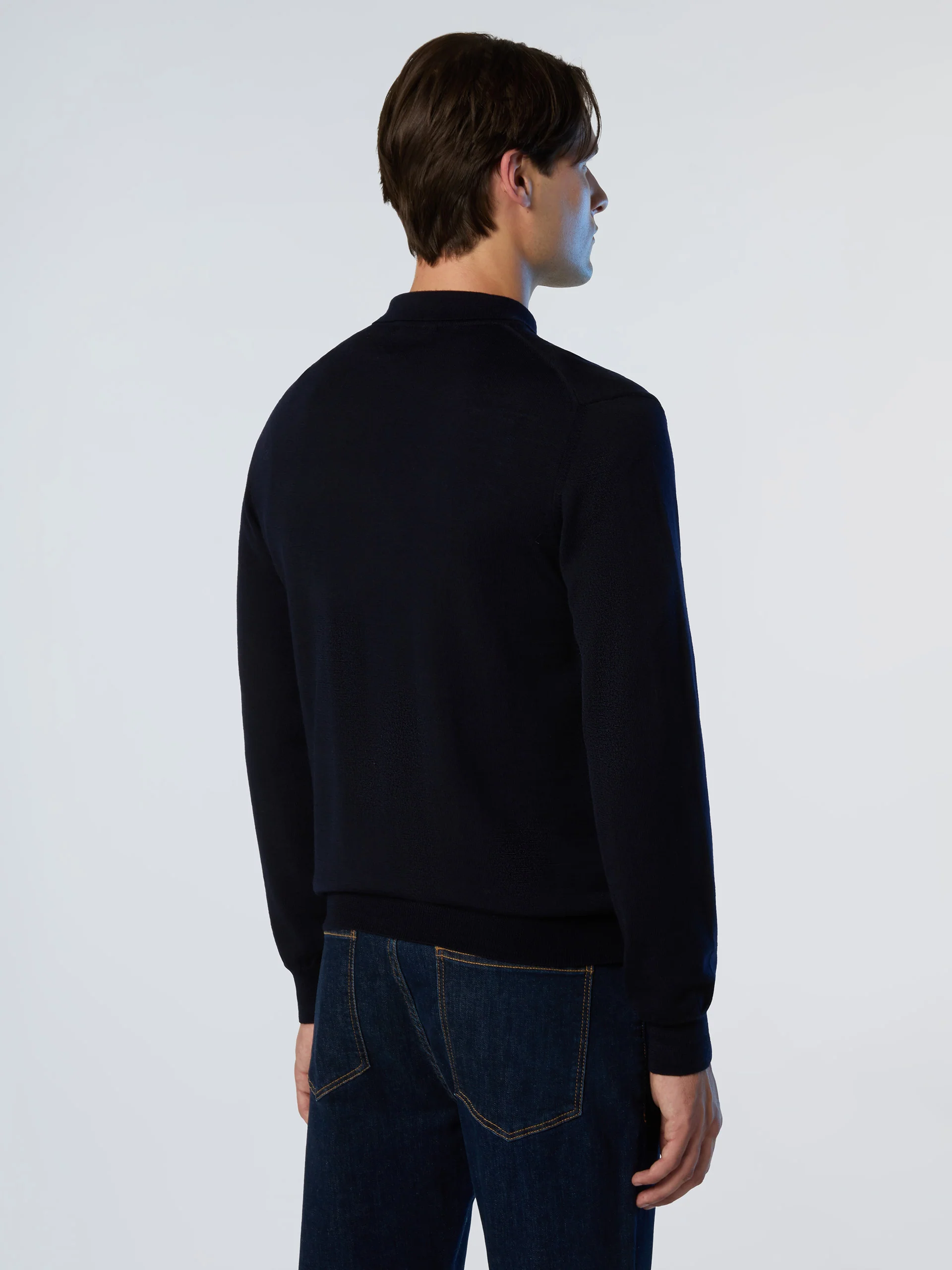 Merino wool polo sweater - Image 5