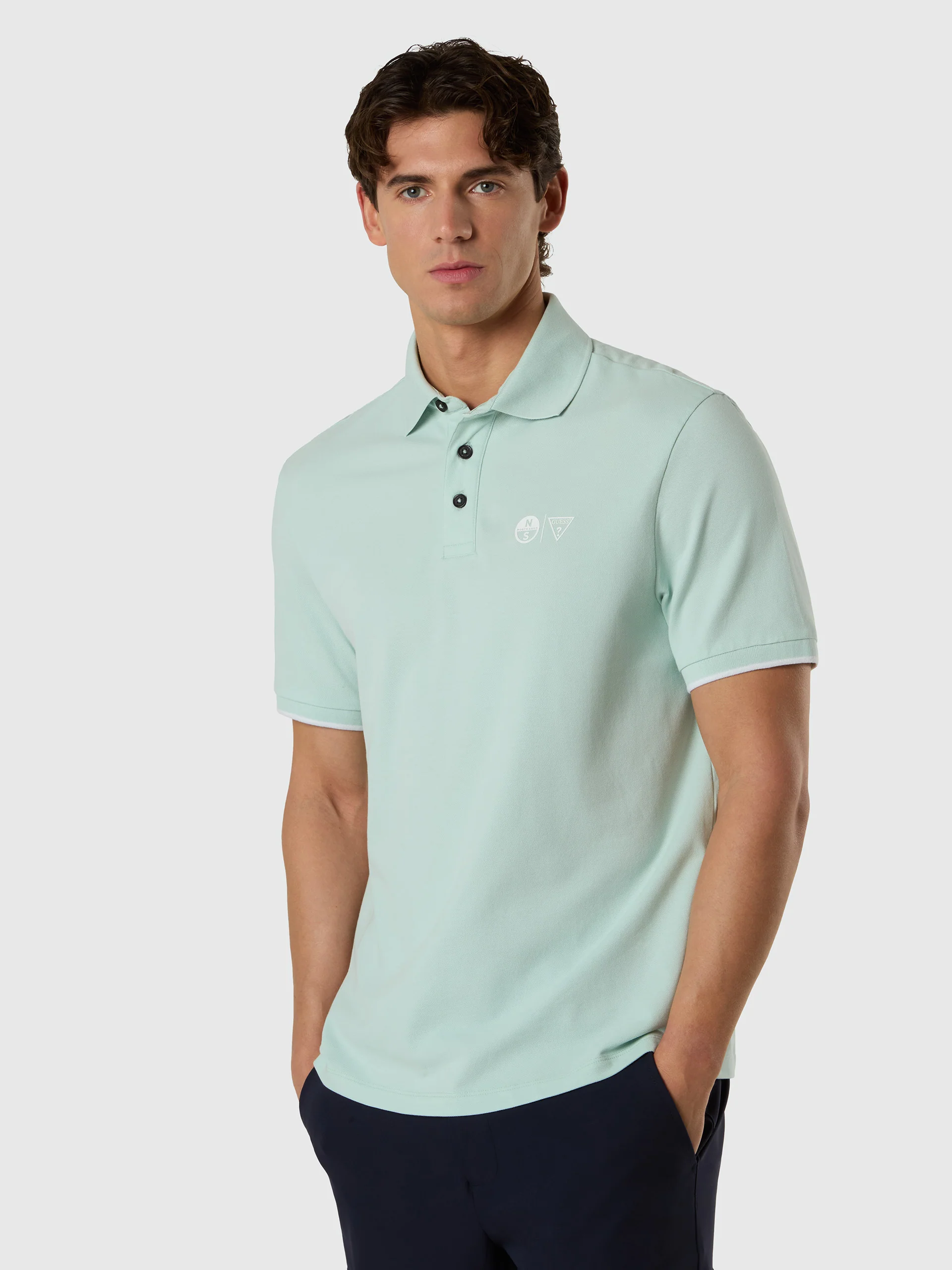 GUESS X NORTH SAILS SHORT SLEEVE POLO - Image 12
