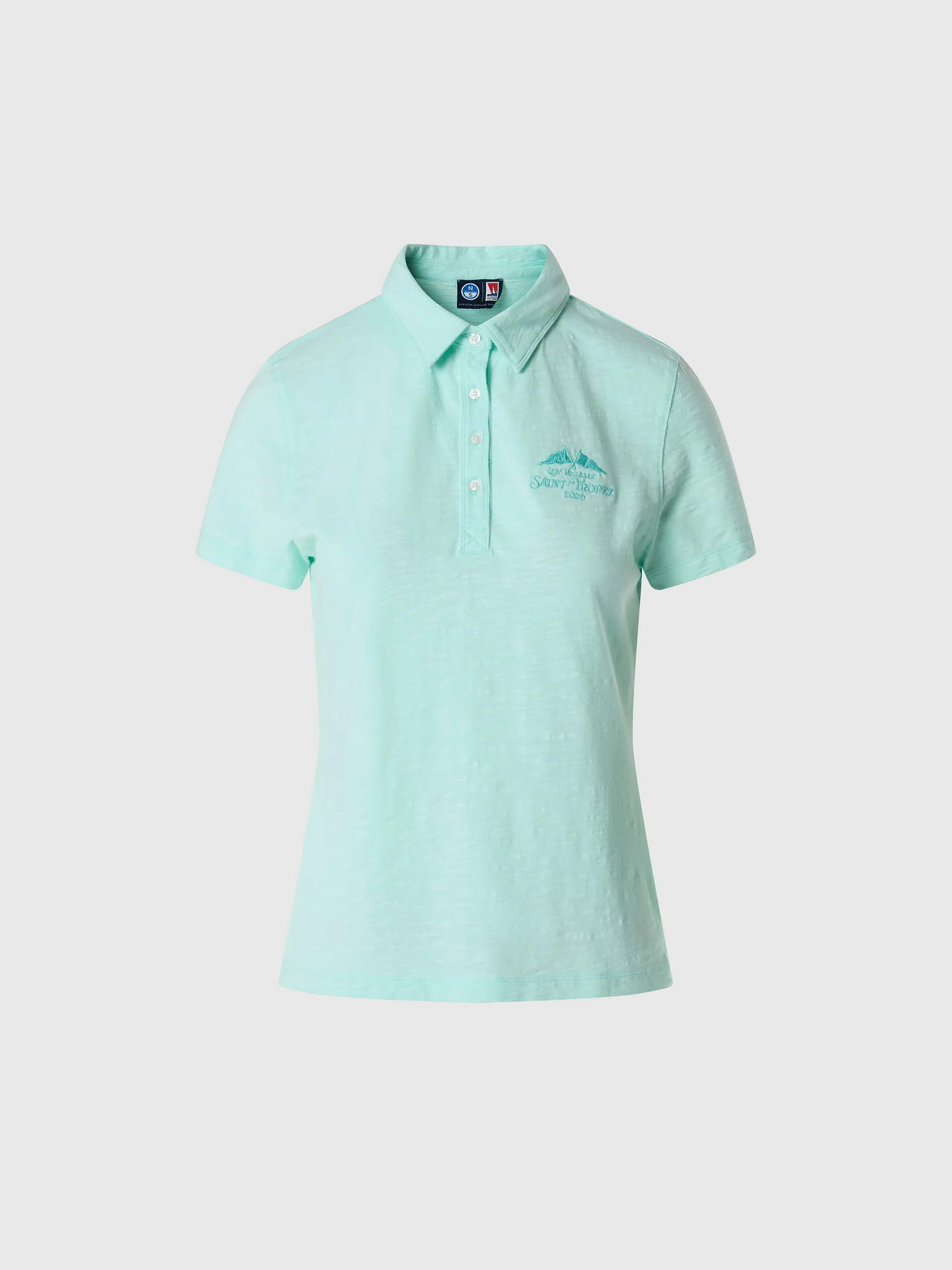 Saint-Tropez slub jersey polo shirt
