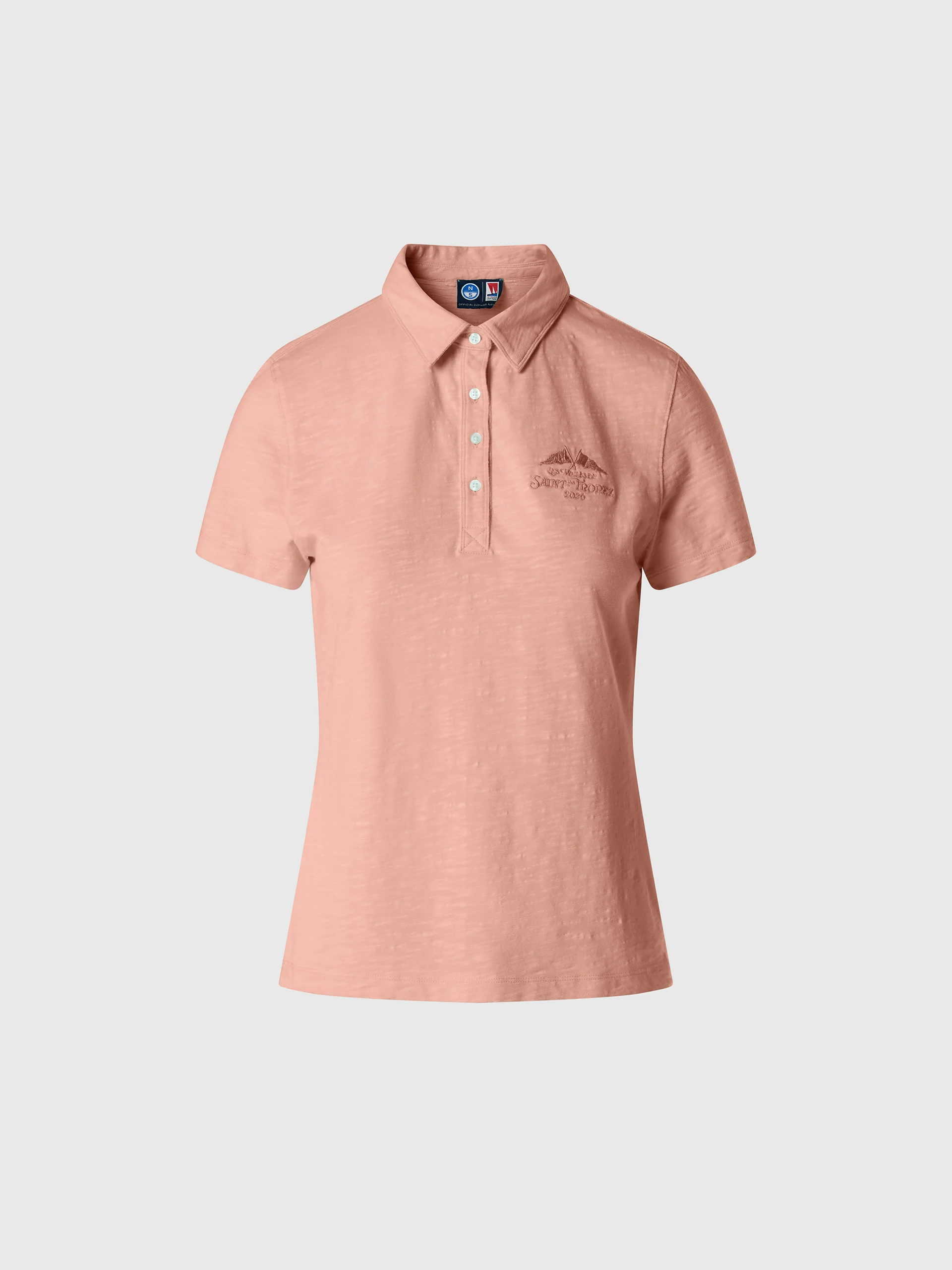 Saint-Tropez slub jersey polo shirt - Image 2