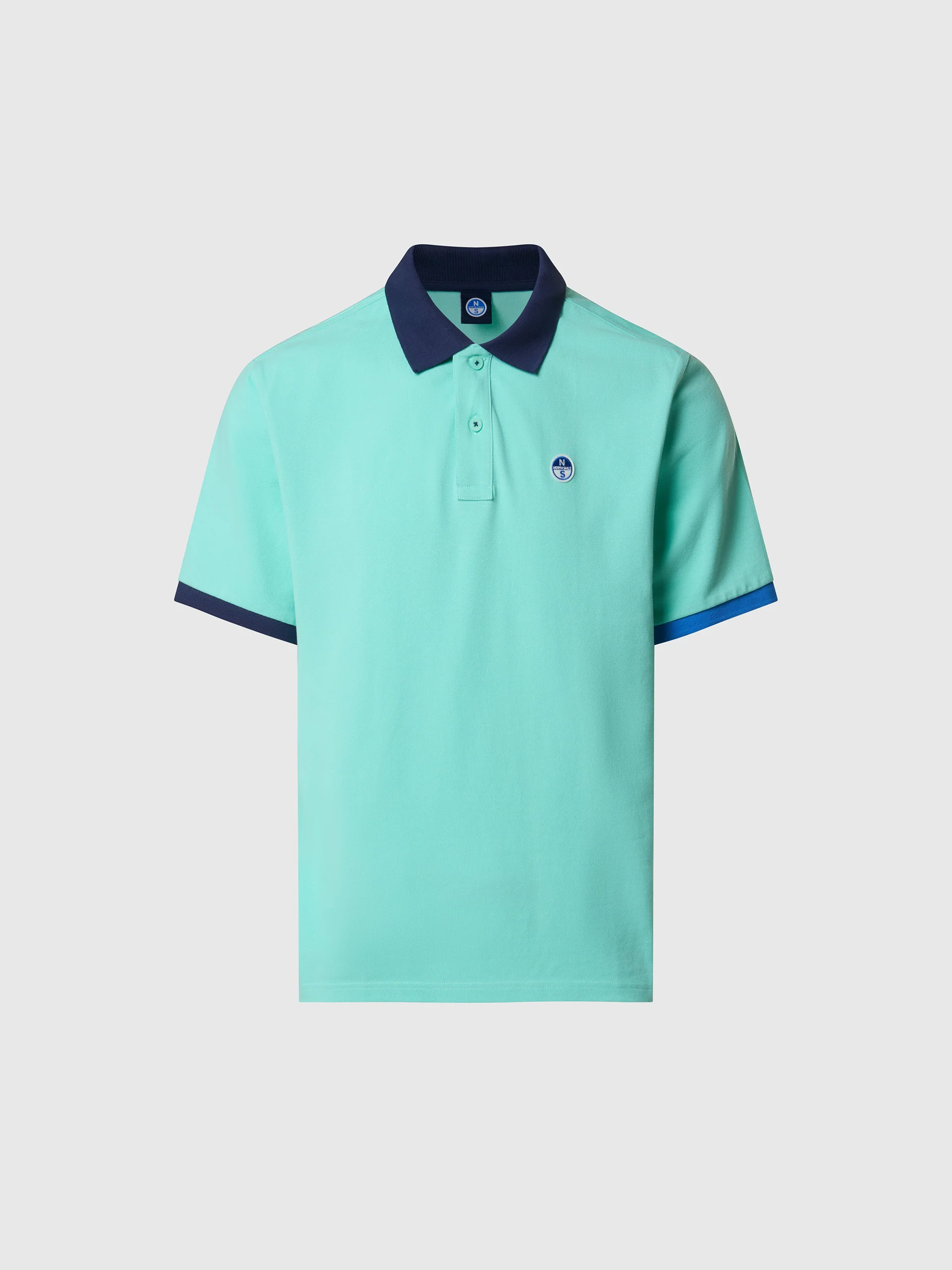 Polo shirt with mismatch cuffs - Image 10
