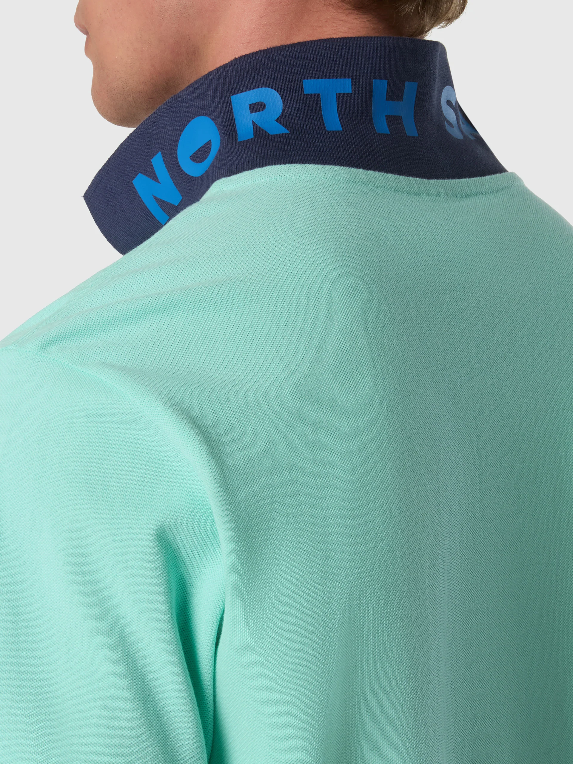 Polo shirt with mismatch cuffs - Image 14