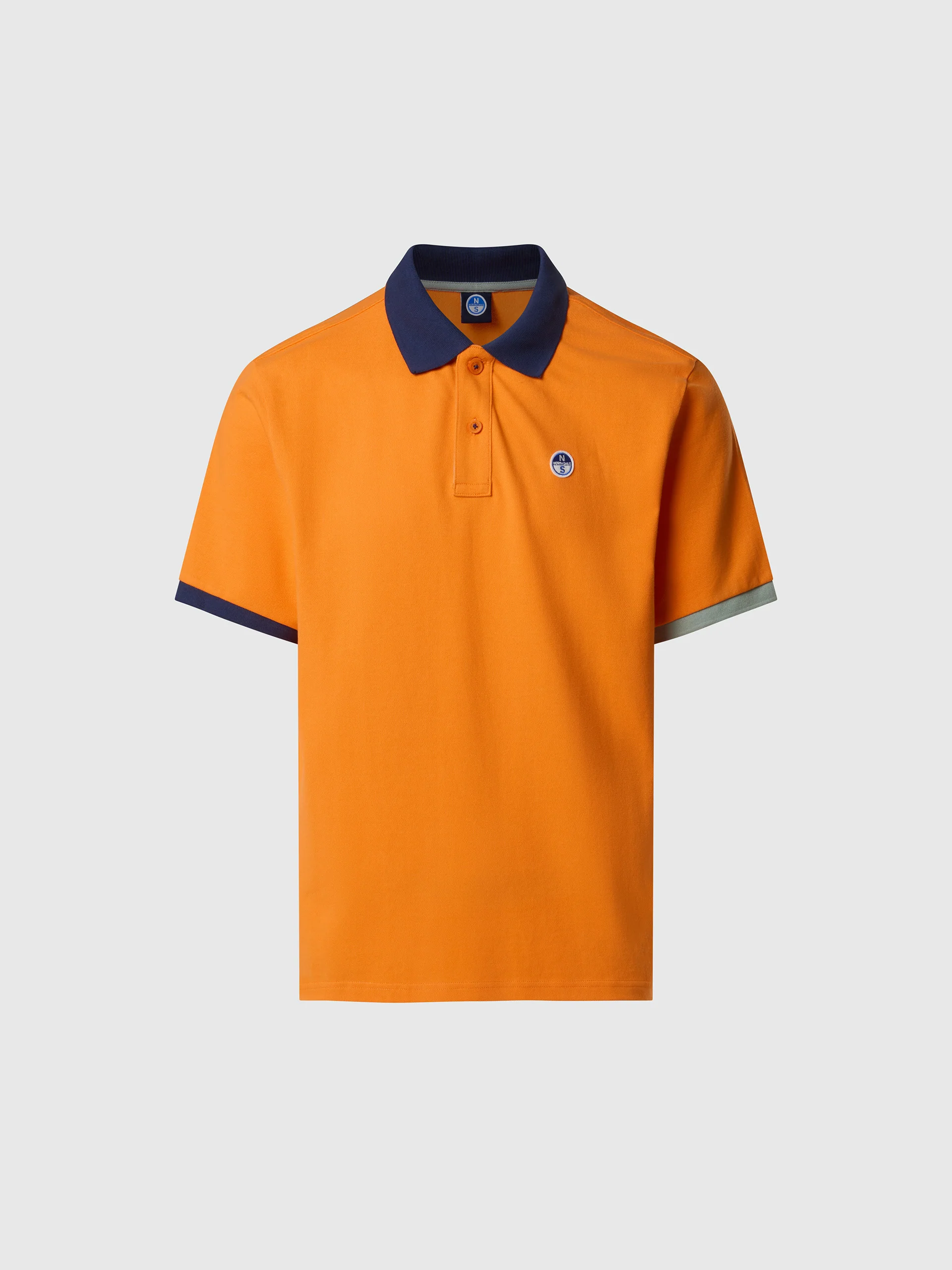 Polo shirt with mismatch cuffs - Image 17