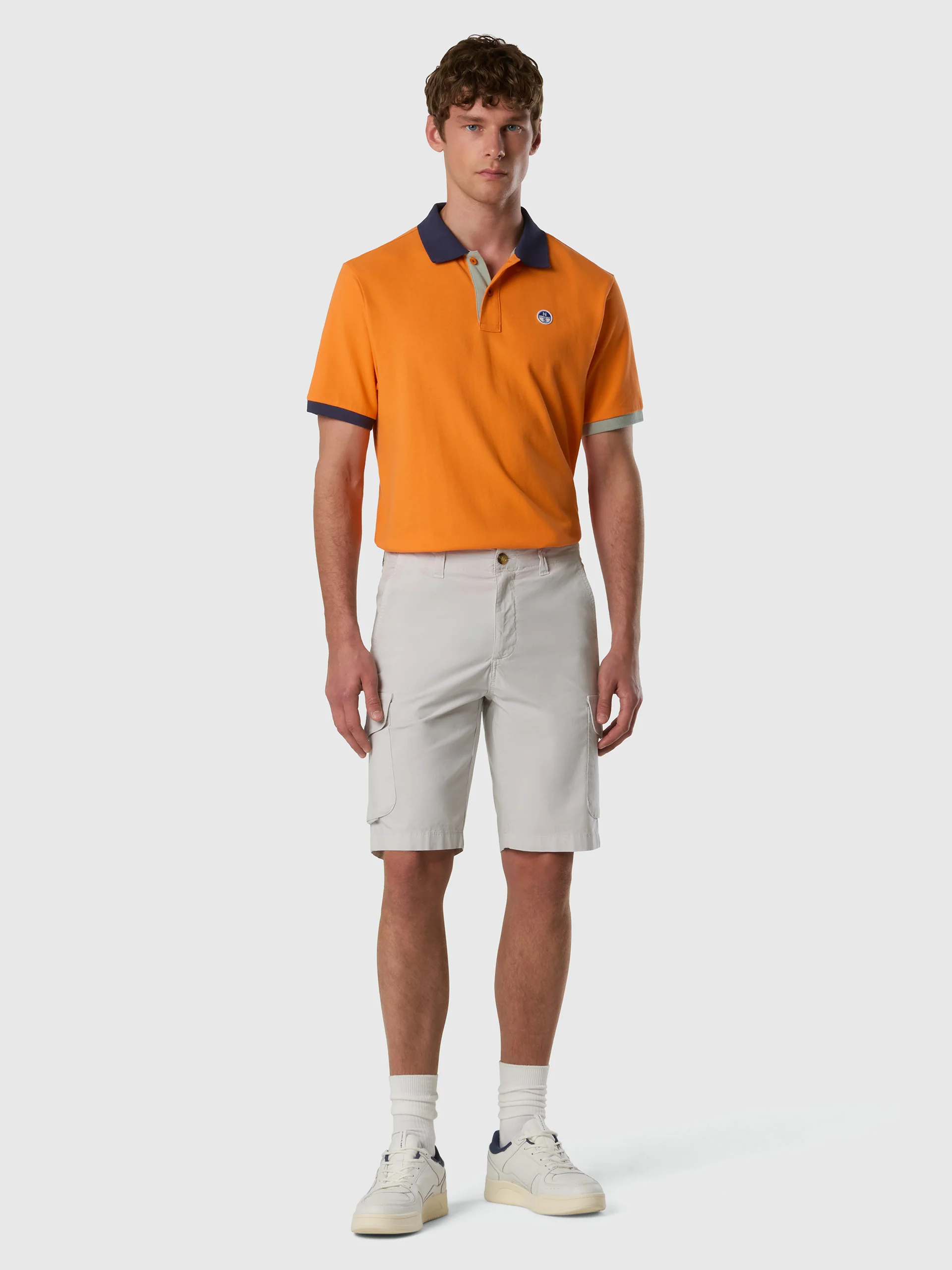 Polo shirt with mismatch cuffs - Image 19