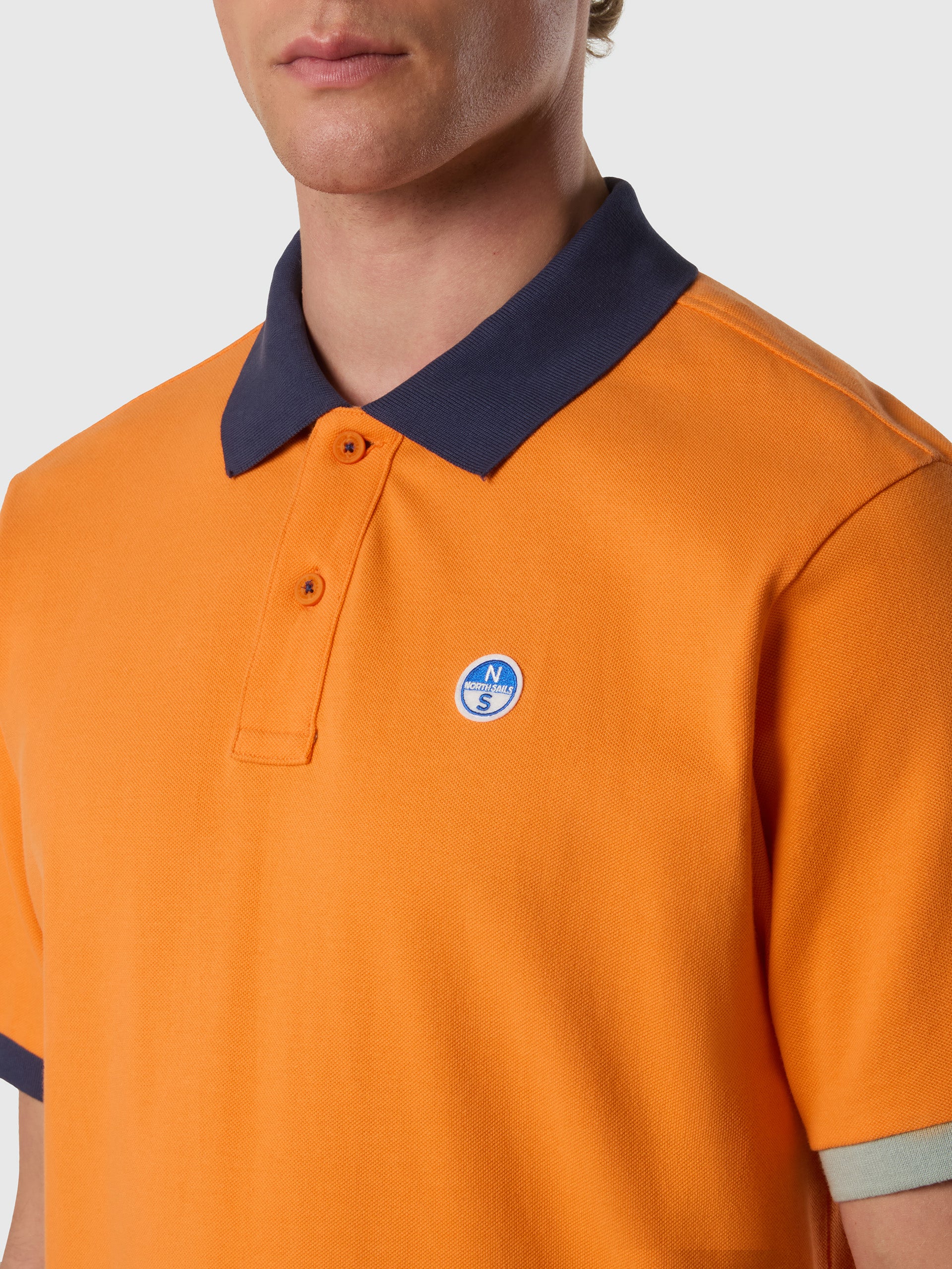 Polo shirt with mismatch cuffs - Image 20
