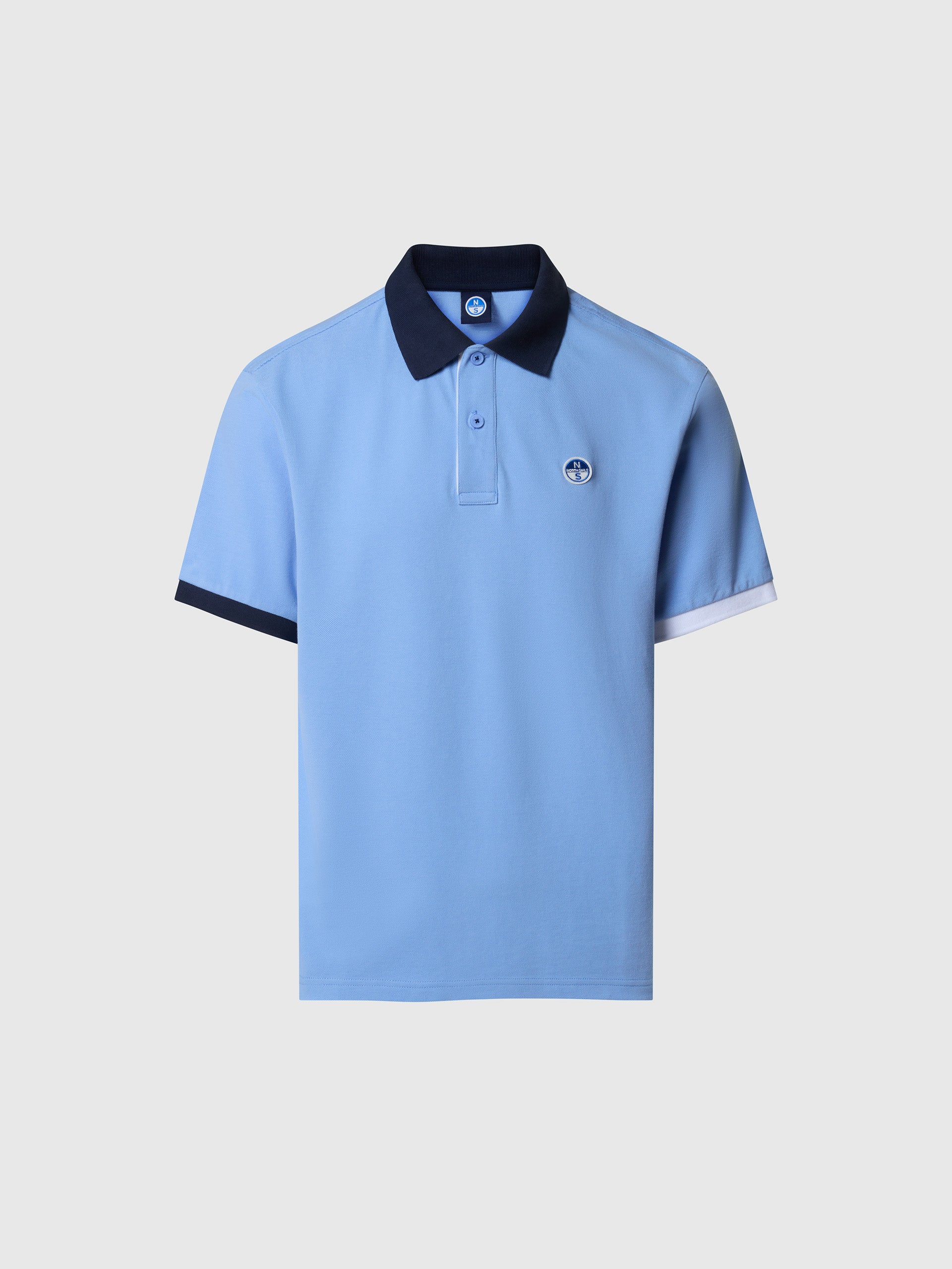 Polo shirt with mismatch cuffs - Image 24