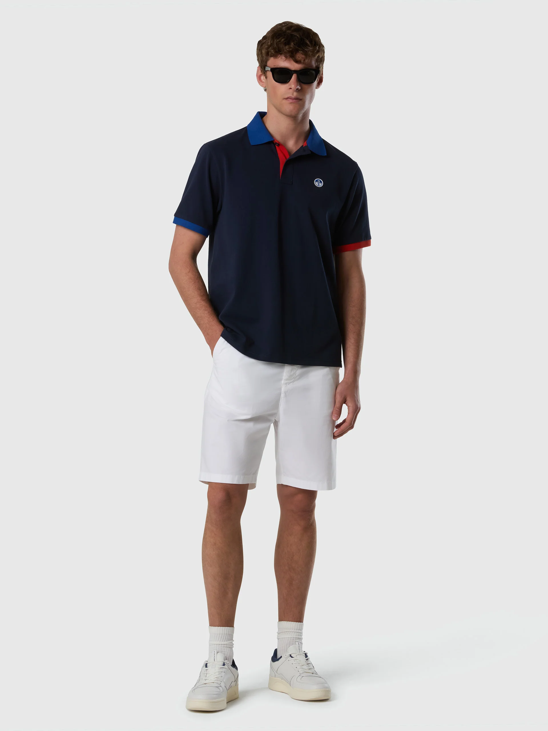 Polo shirt with mismatch cuffs - Image 33