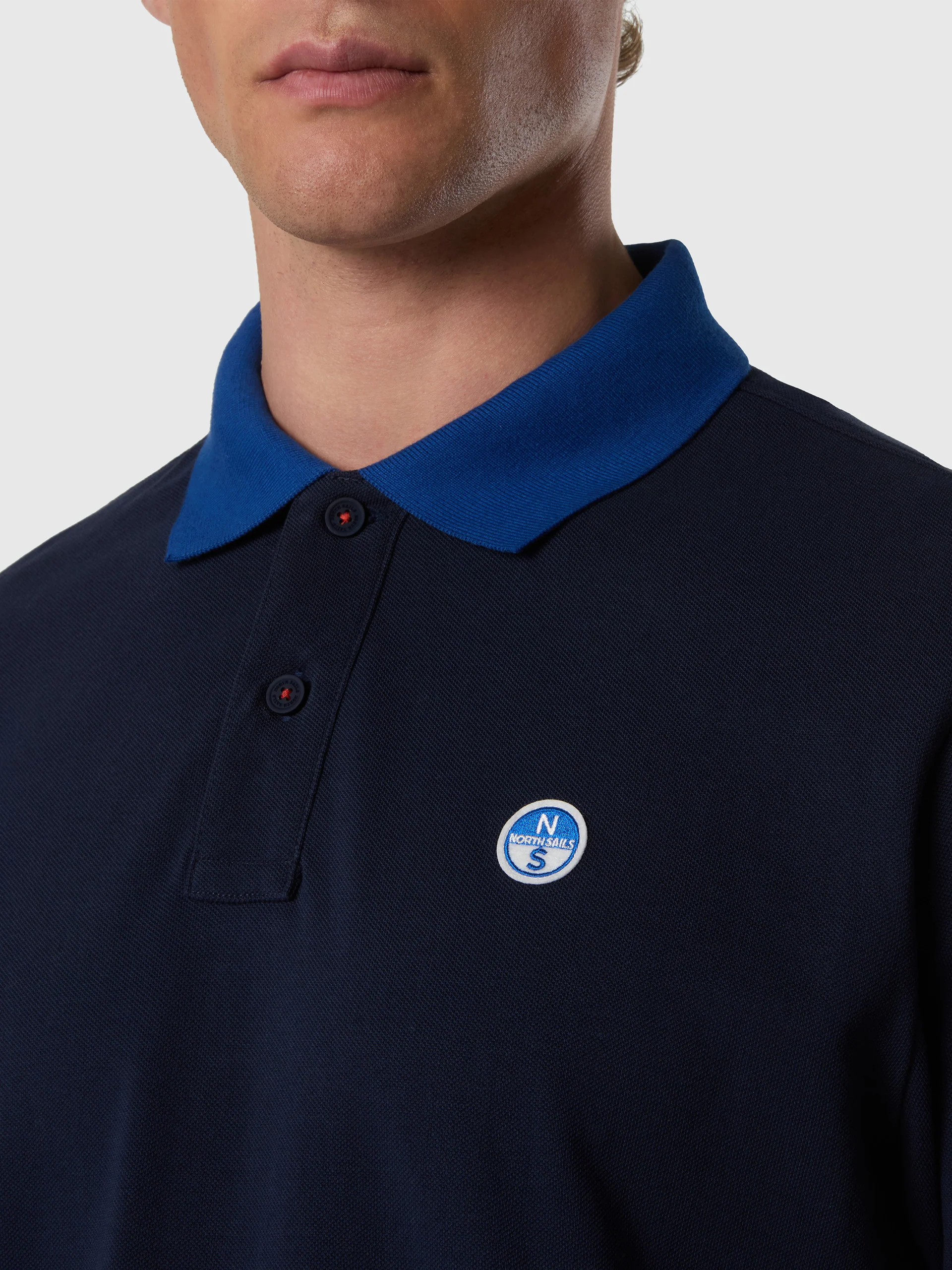 Polo shirt with mismatch cuffs - Image 34