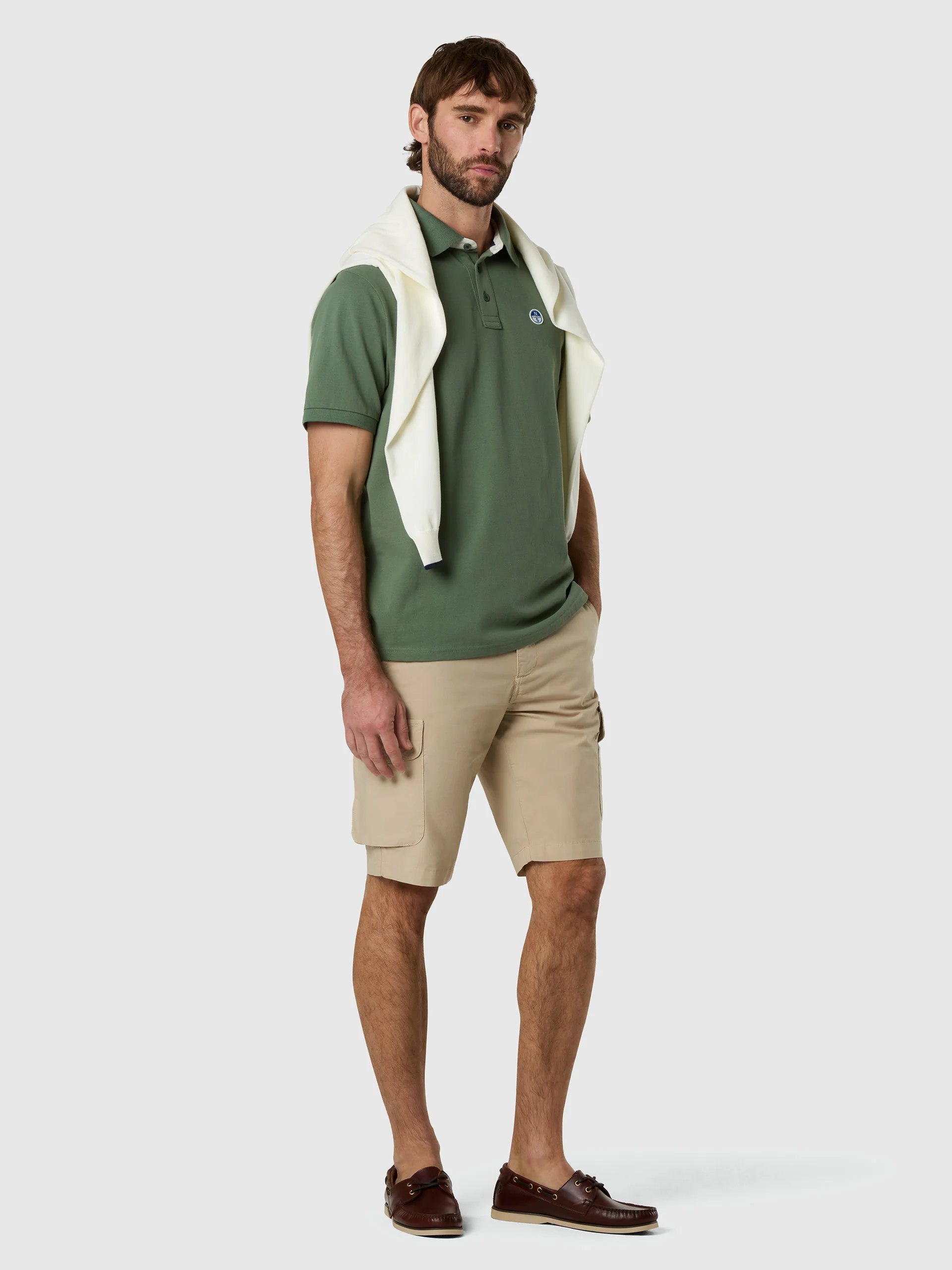 Polo shirt with logo neck - Image 5