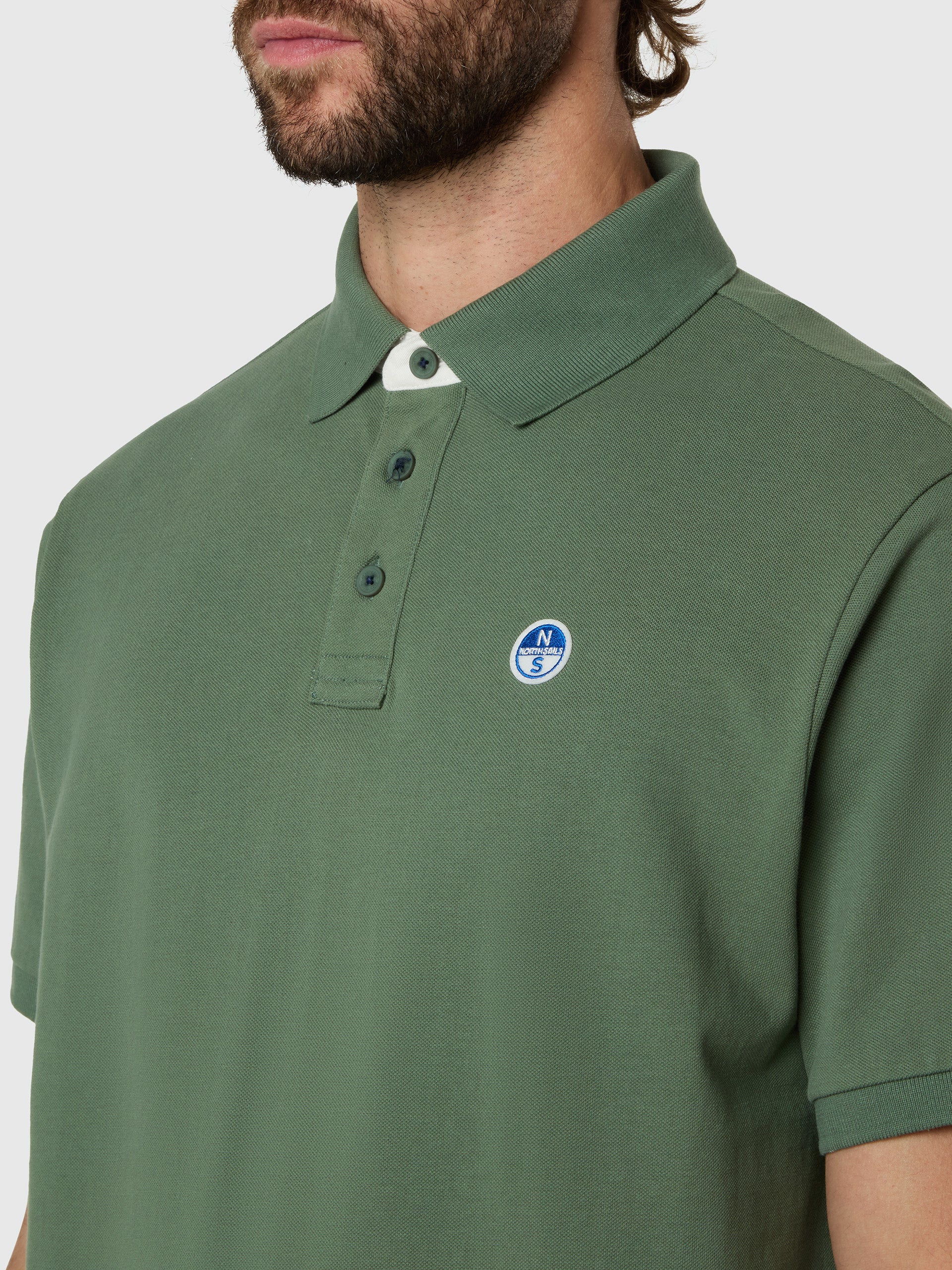 Polo shirt with logo neck - Image 6