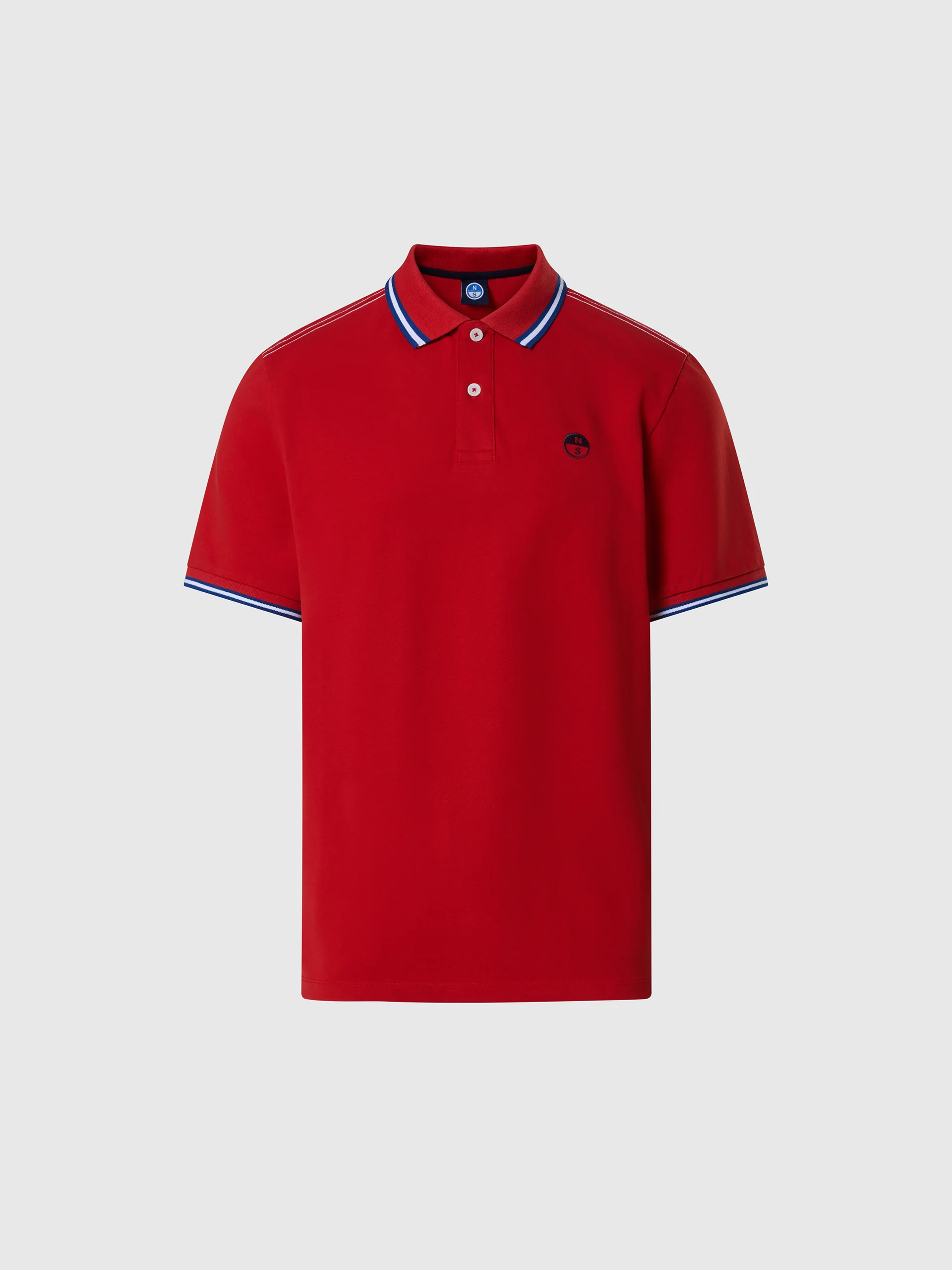 Polo shirt with striped trims - Image 10