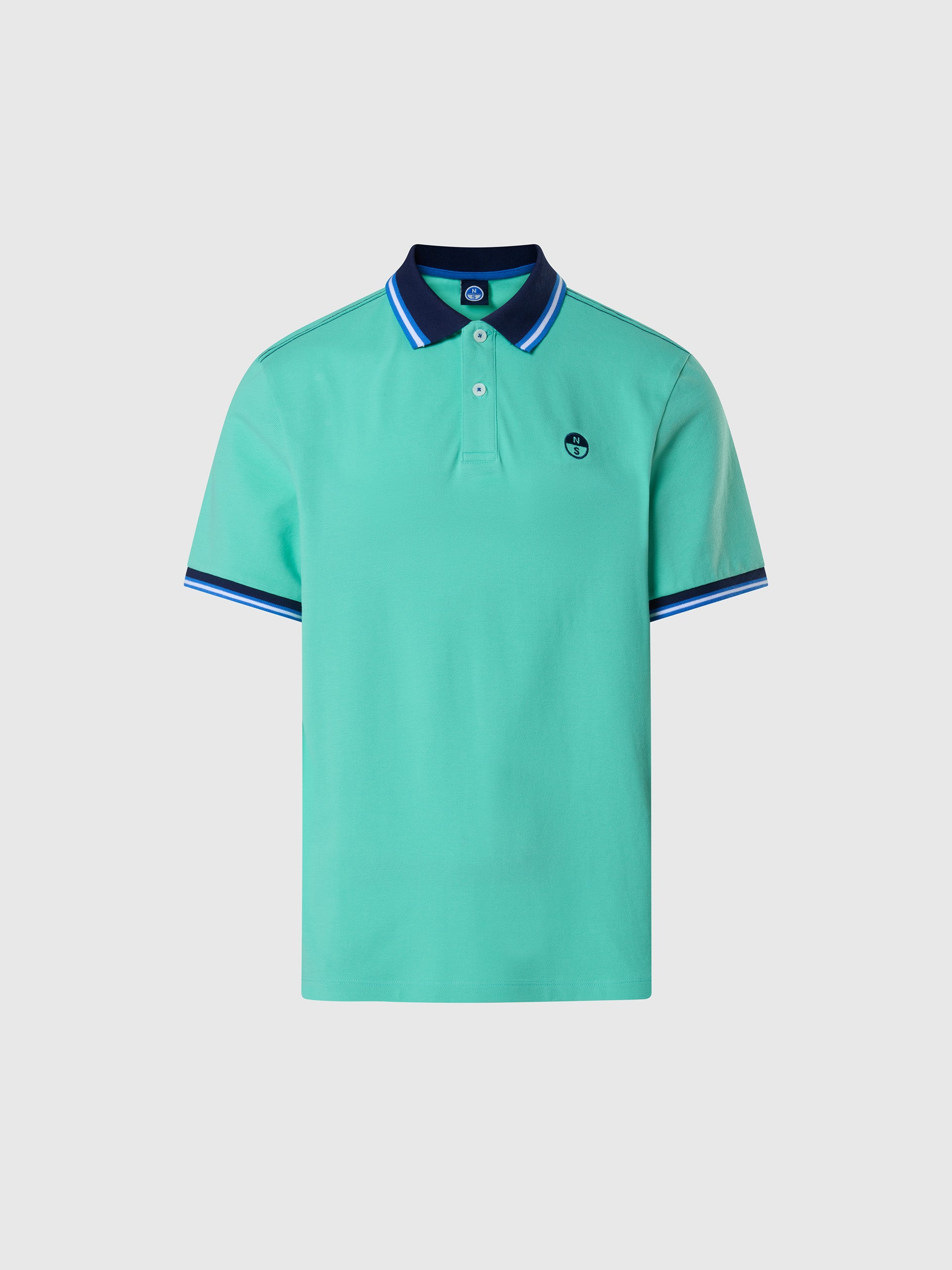 Polo shirt with striped trims - Image 17