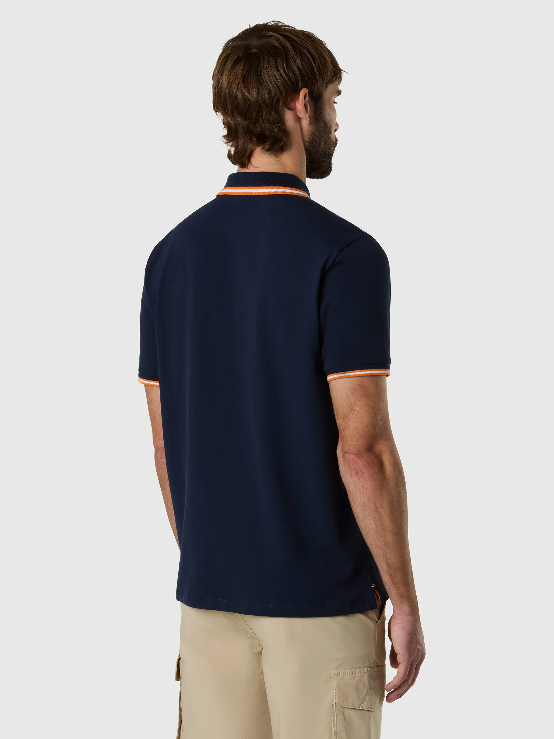 Polo shirt with striped trims - Image 25