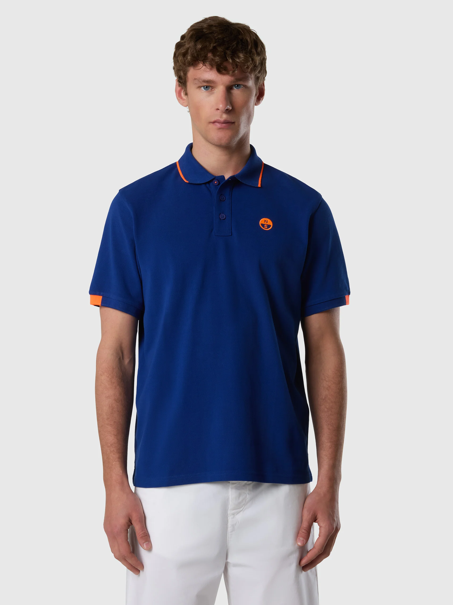 Polo shirt with neon accents - Image 15