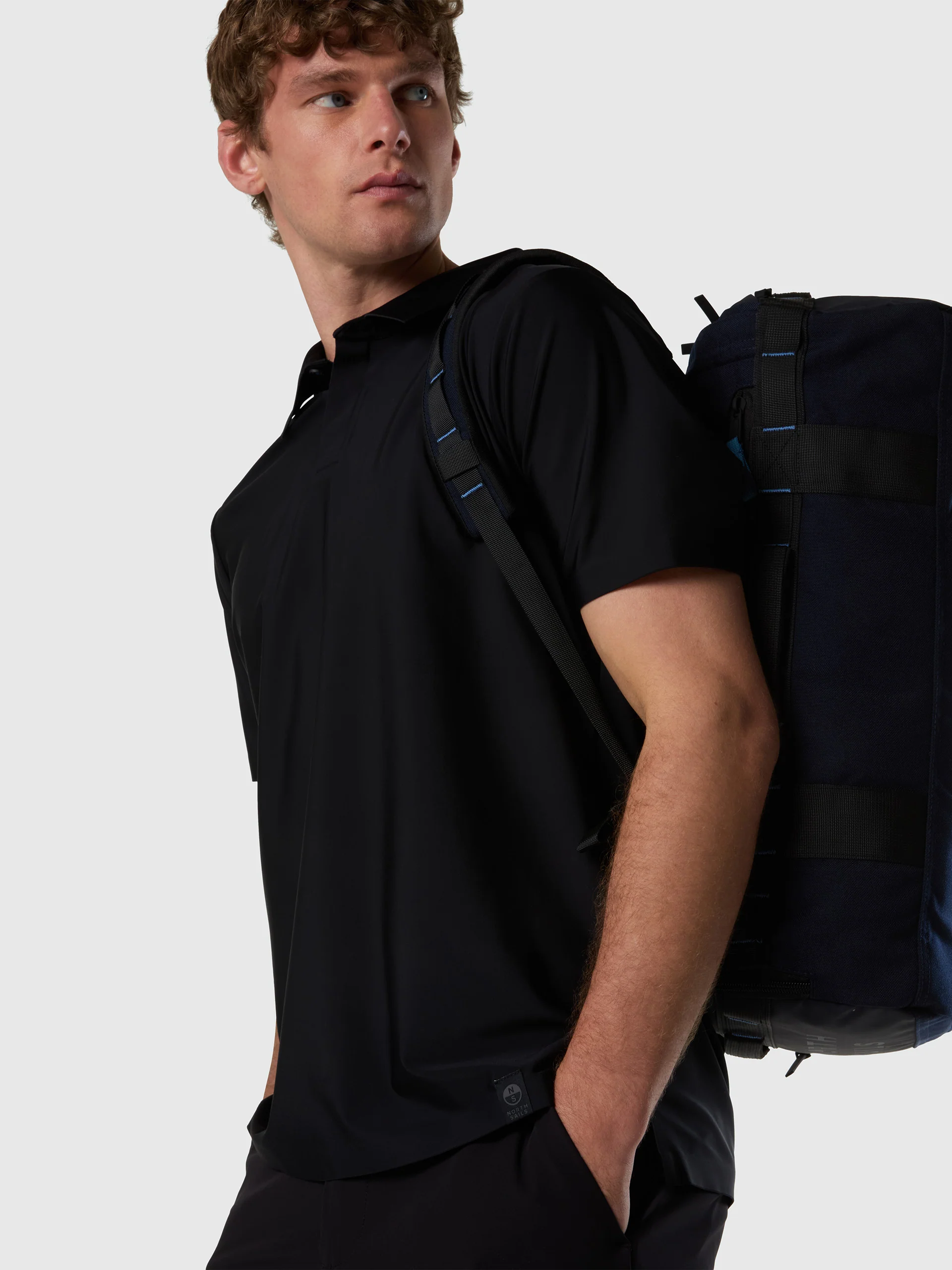 Stretch nylon polo shirt - Image 15