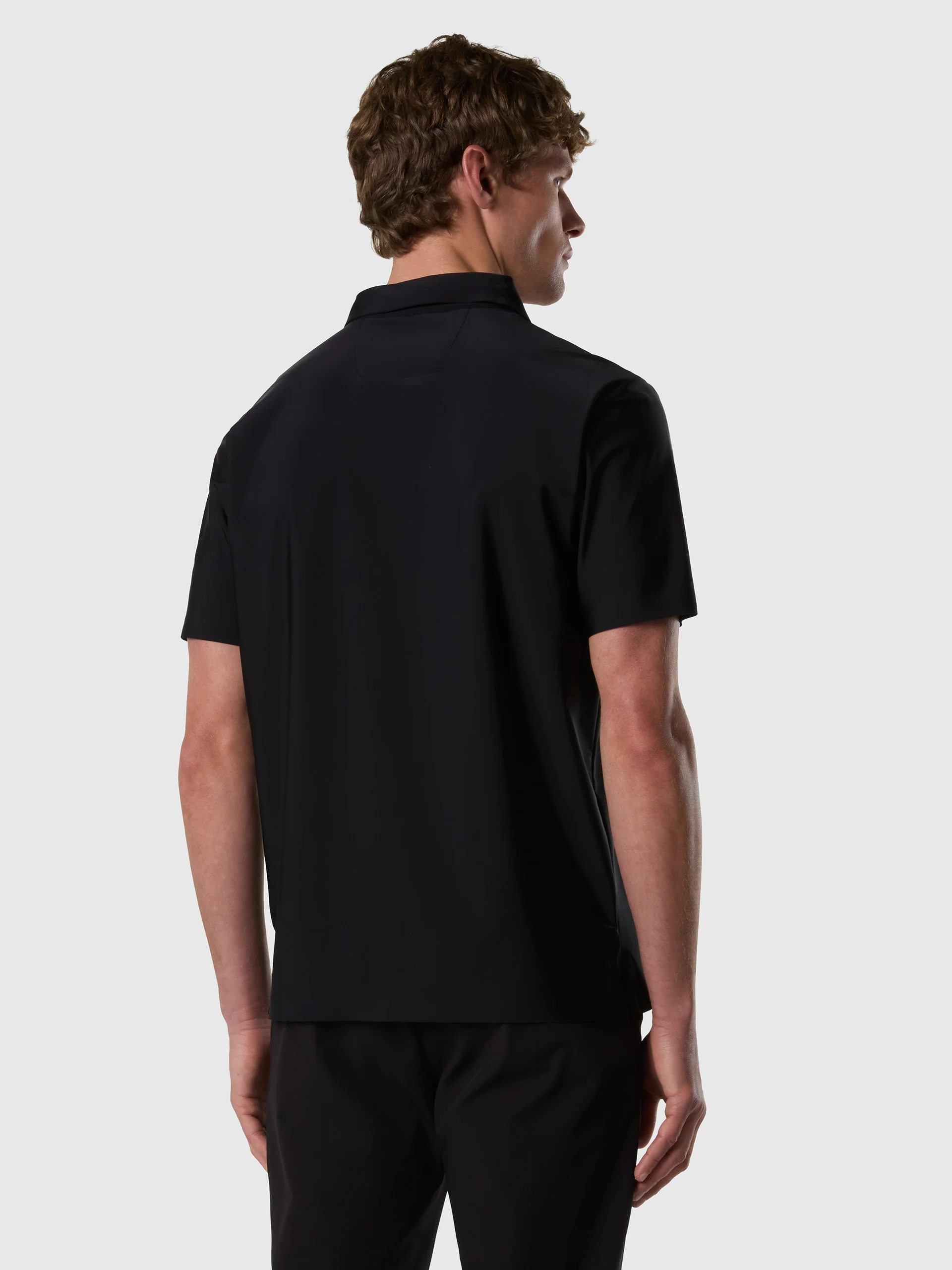 Stretch nylon polo shirt - Image 17