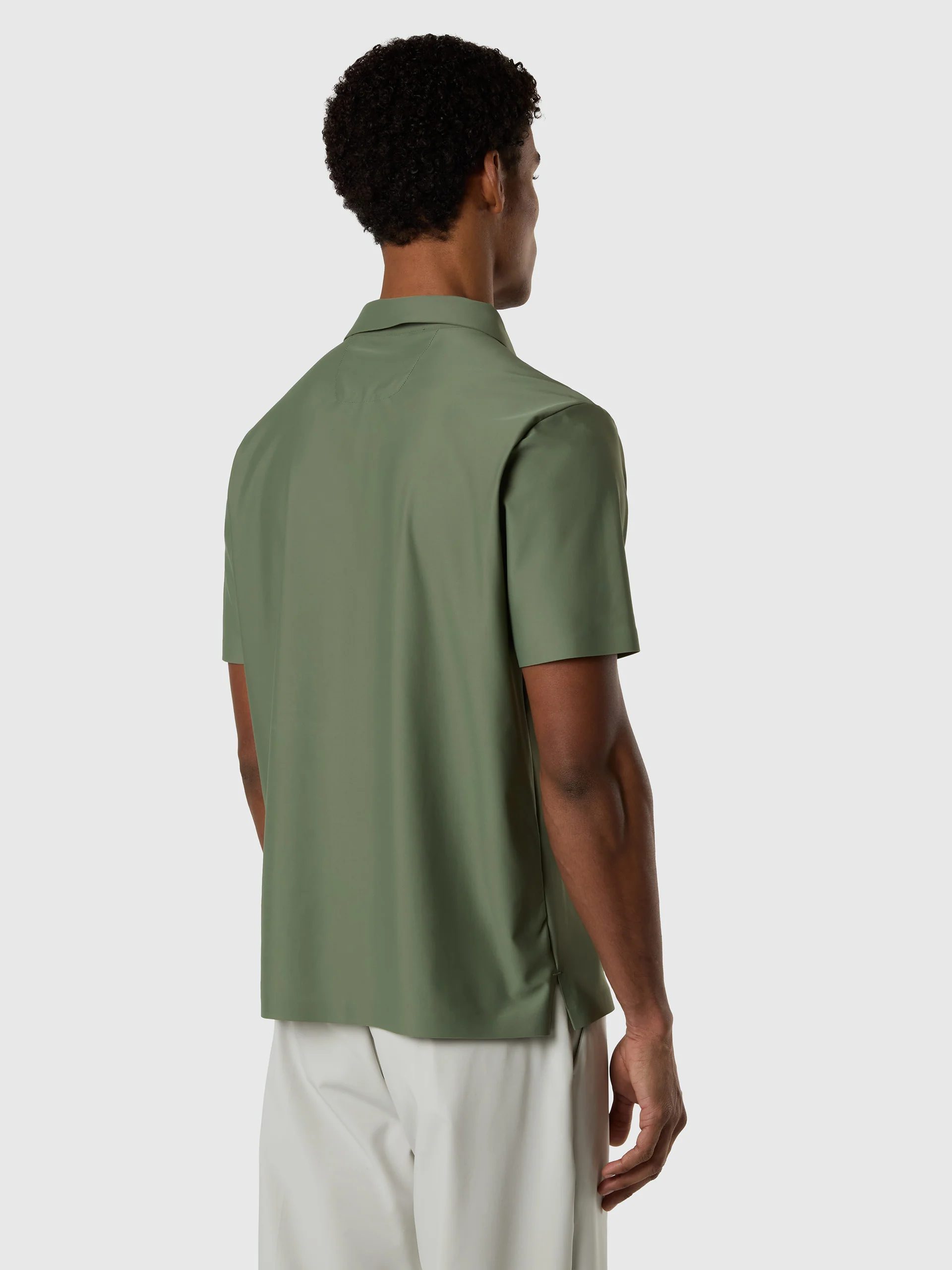 Stretch nylon polo shirt - Image 4