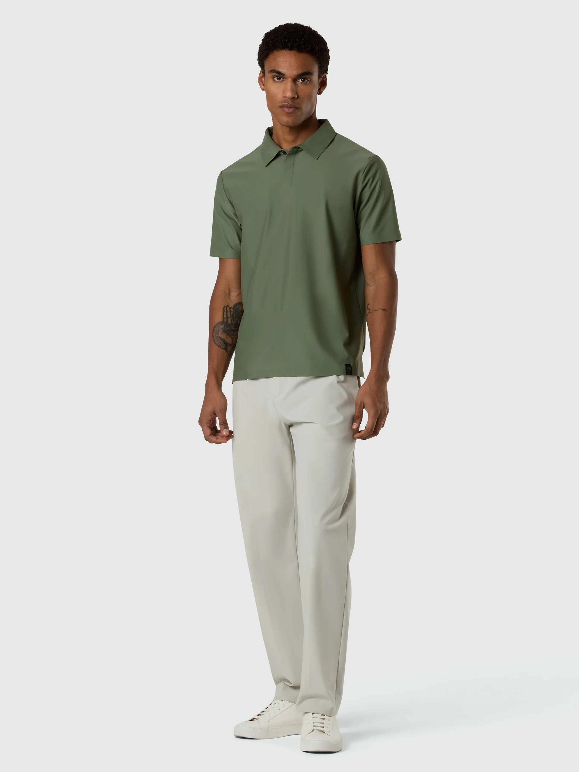 Stretch nylon polo shirt - Image 5