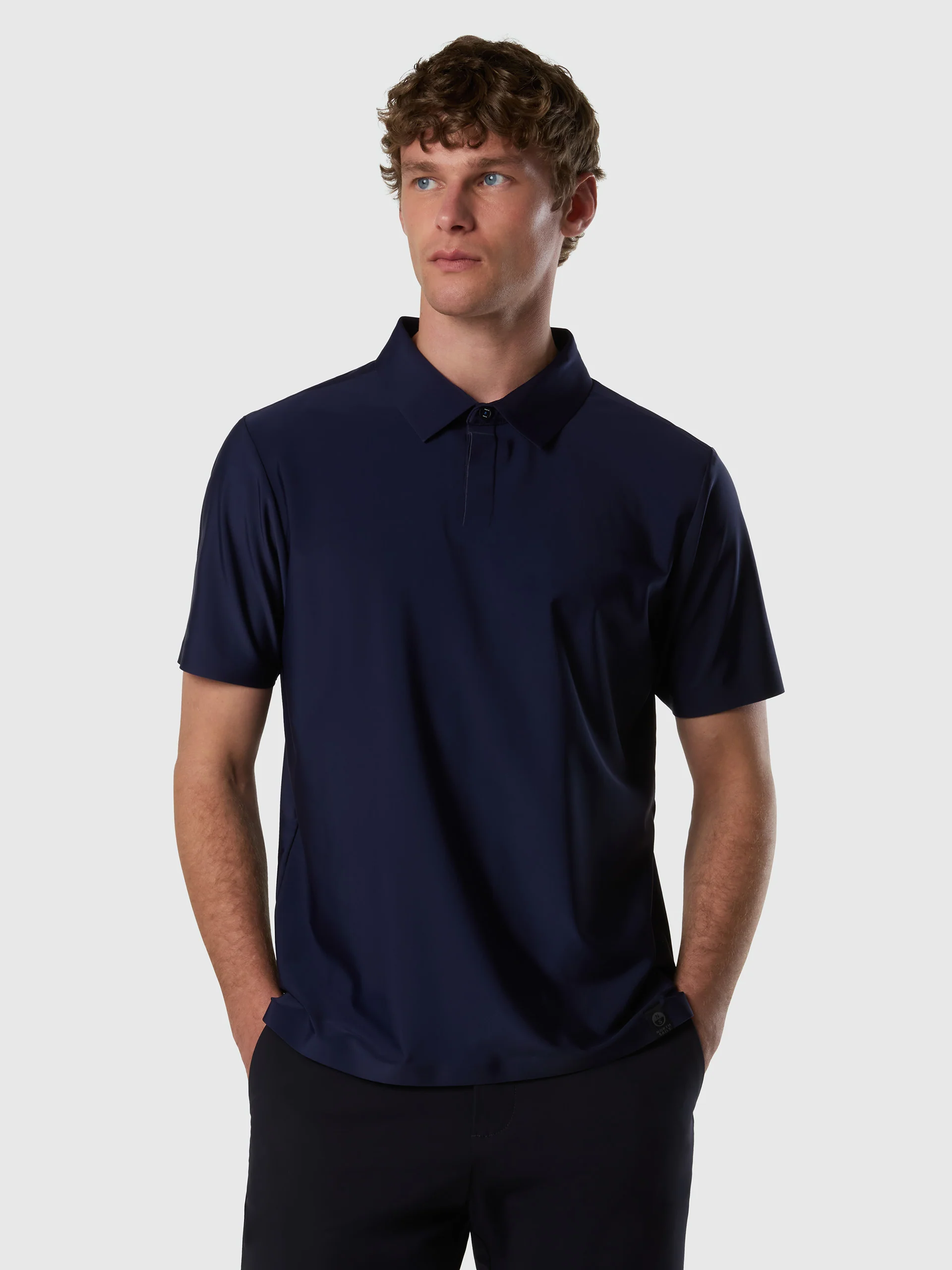 Stretch nylon polo shirt - Image 7