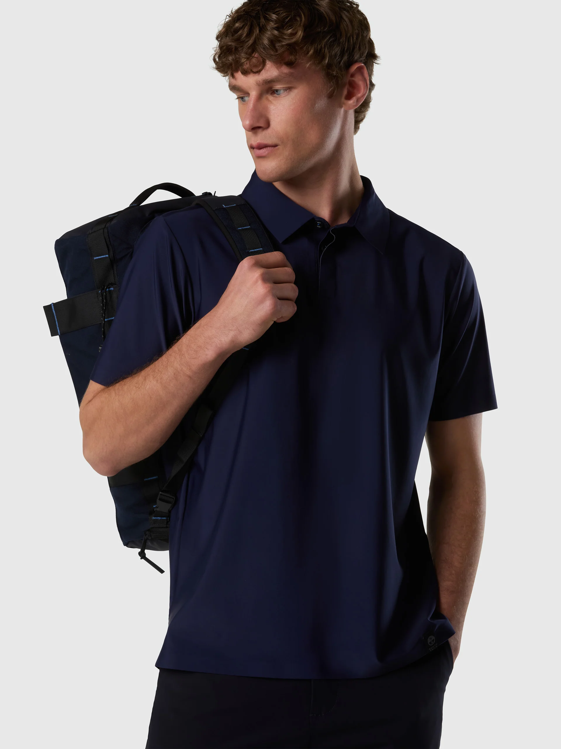 Stretch nylon polo shirt - Image 8