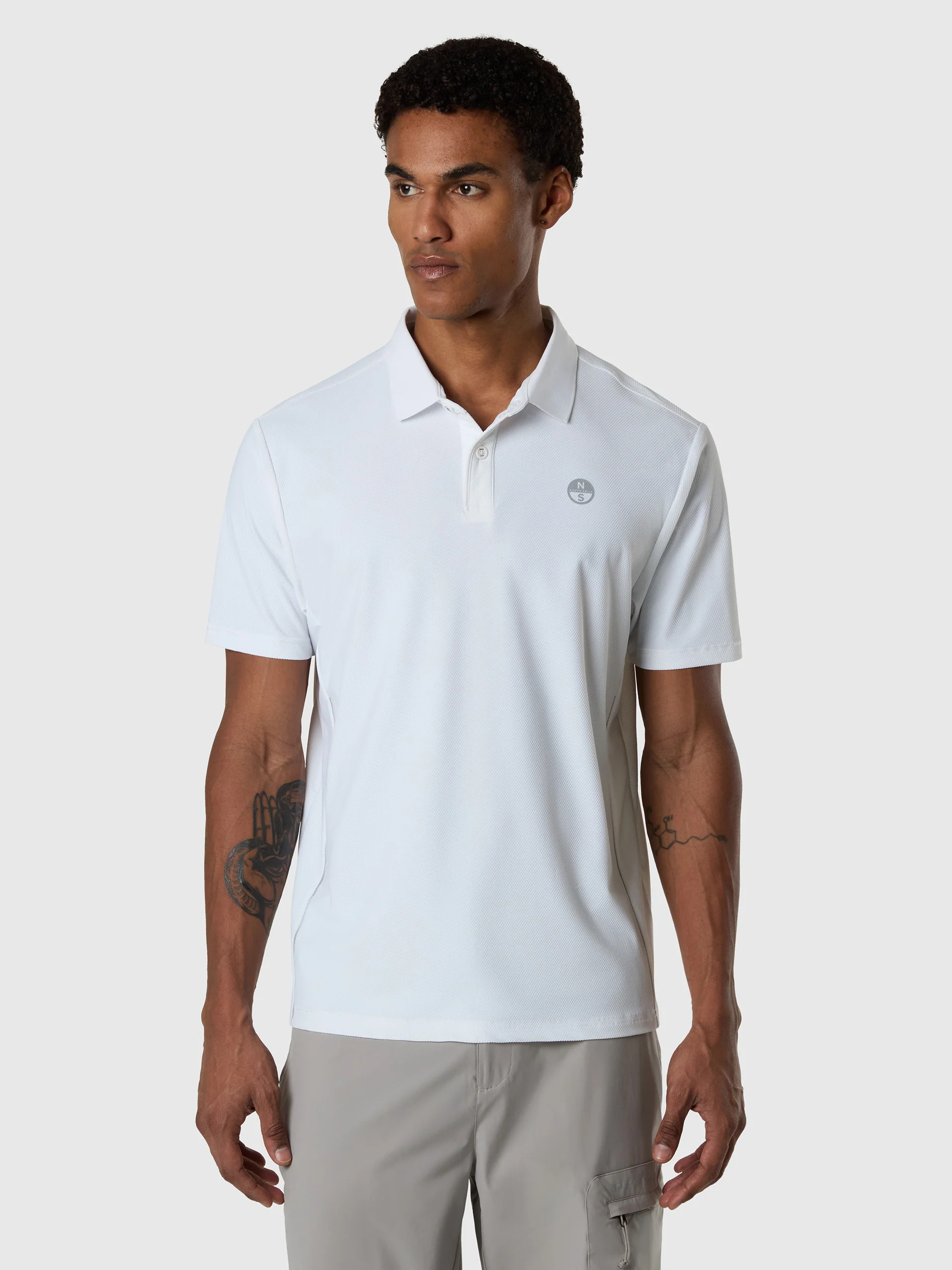 Polo shirt with UV protection