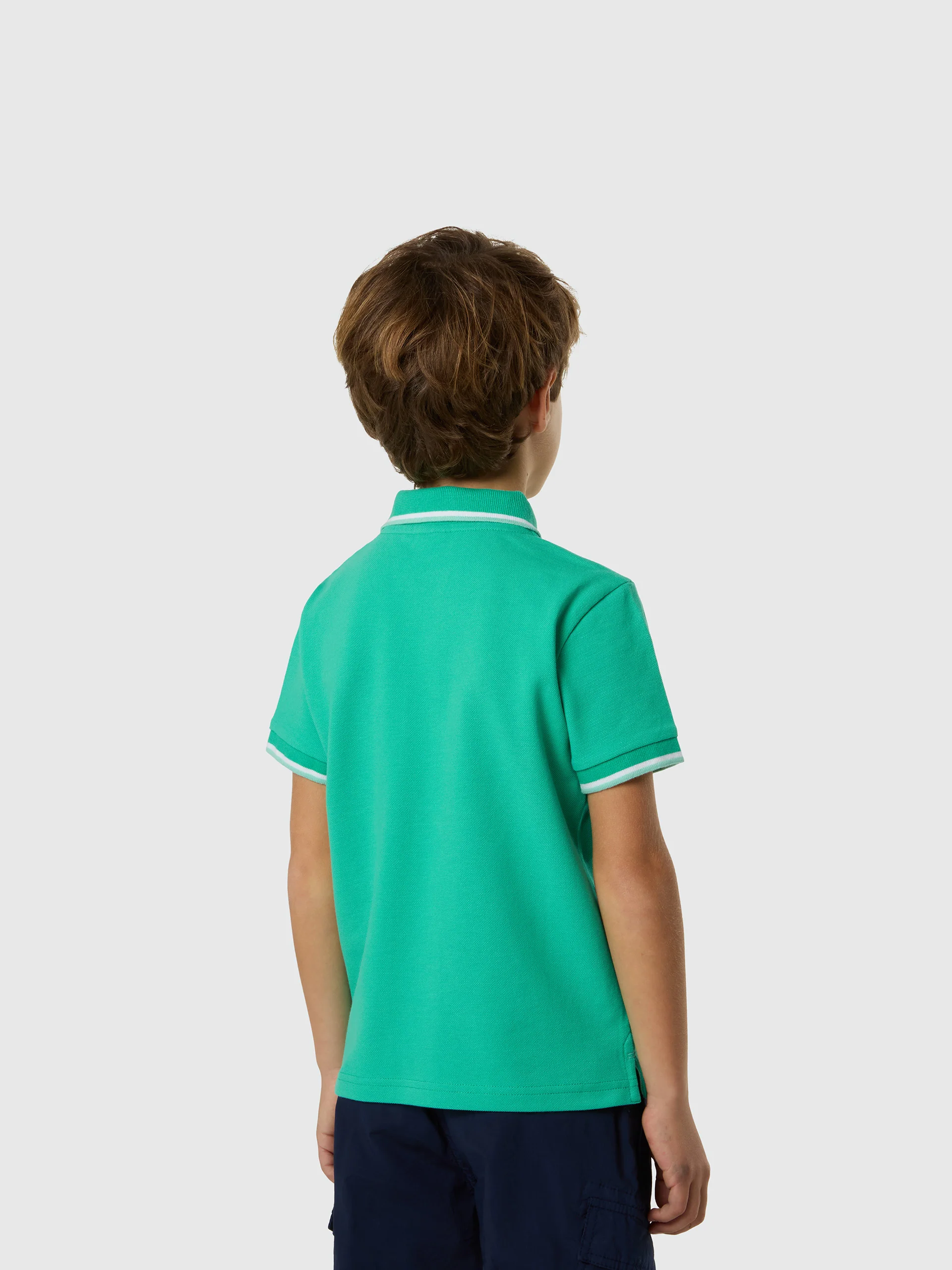 Polo shirt with logo patch - Image 4