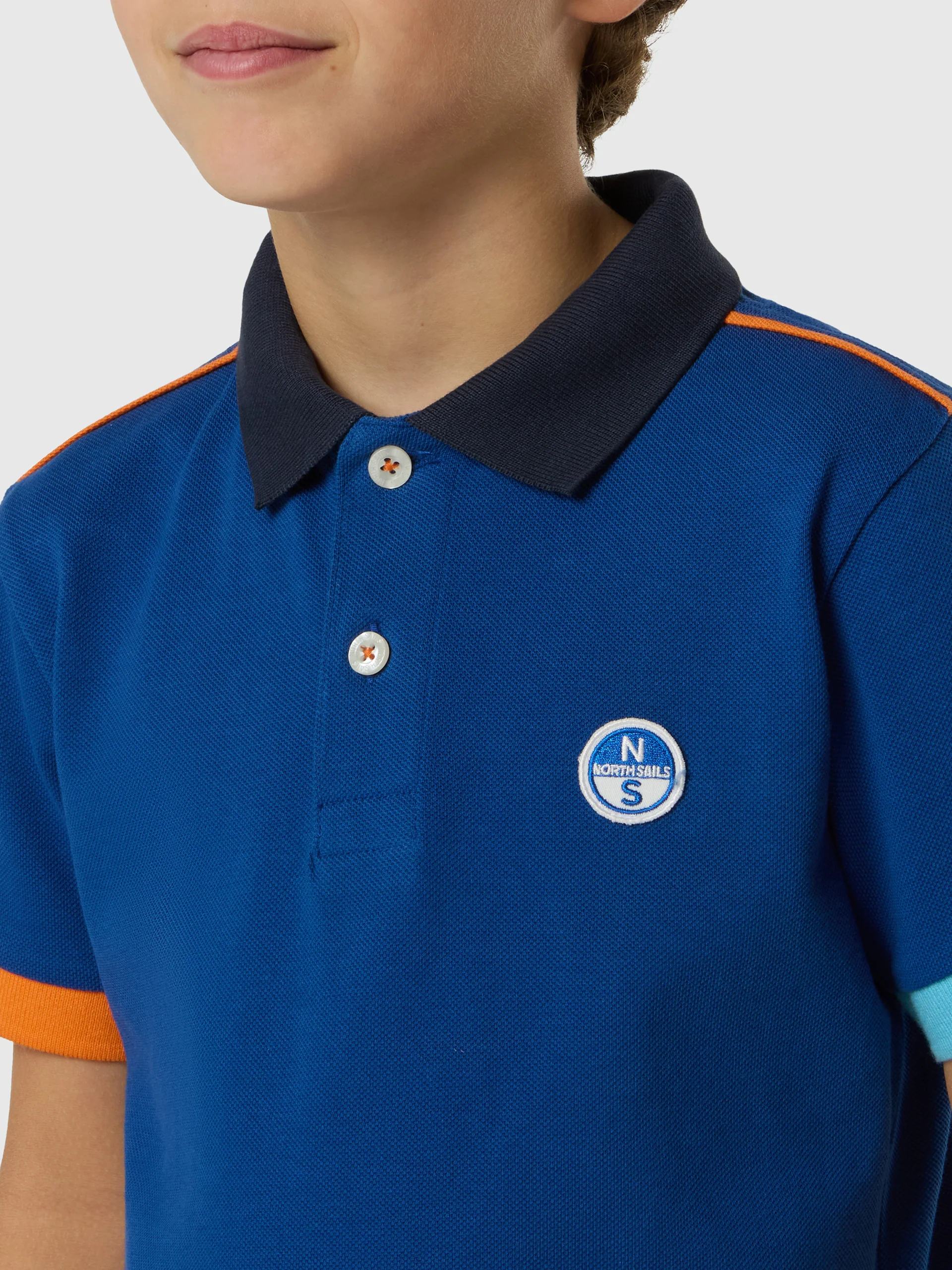 Polo shirt with mismatch cuffs - Image 27