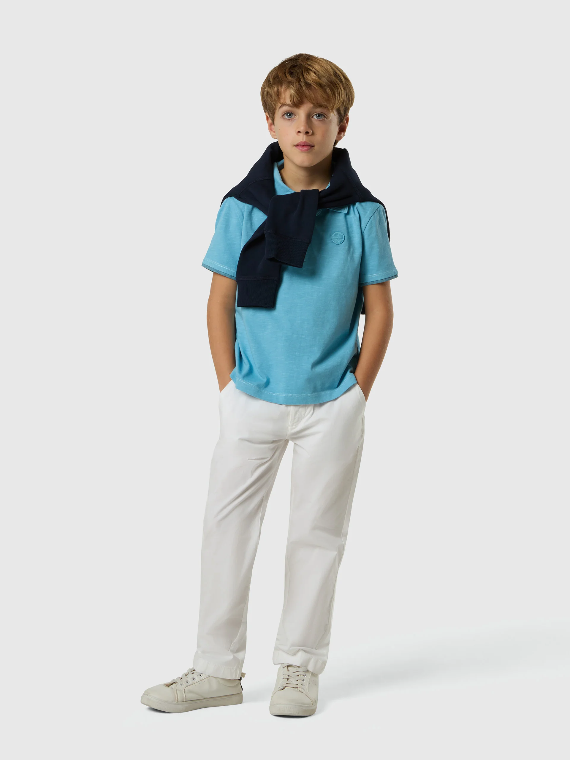 Slub jersey polo shirt - Image 11