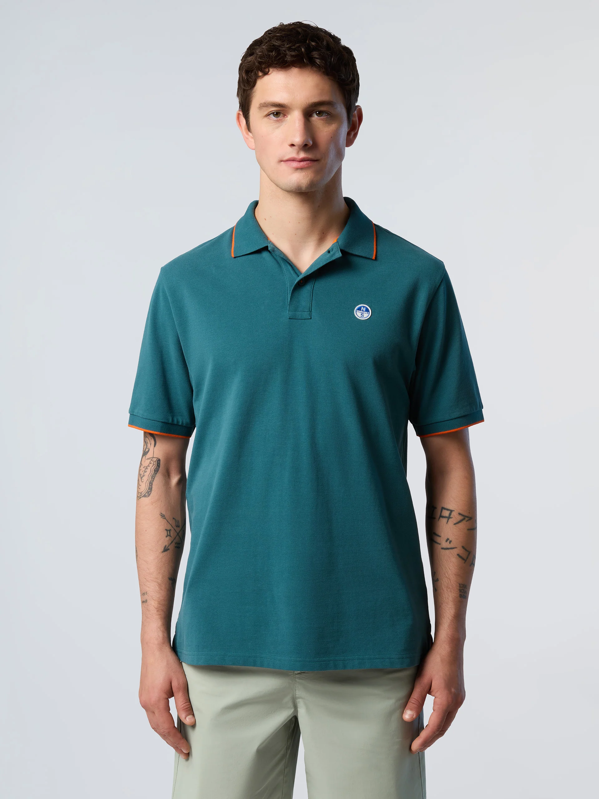 Polo shirt with contrast trims - Image 34