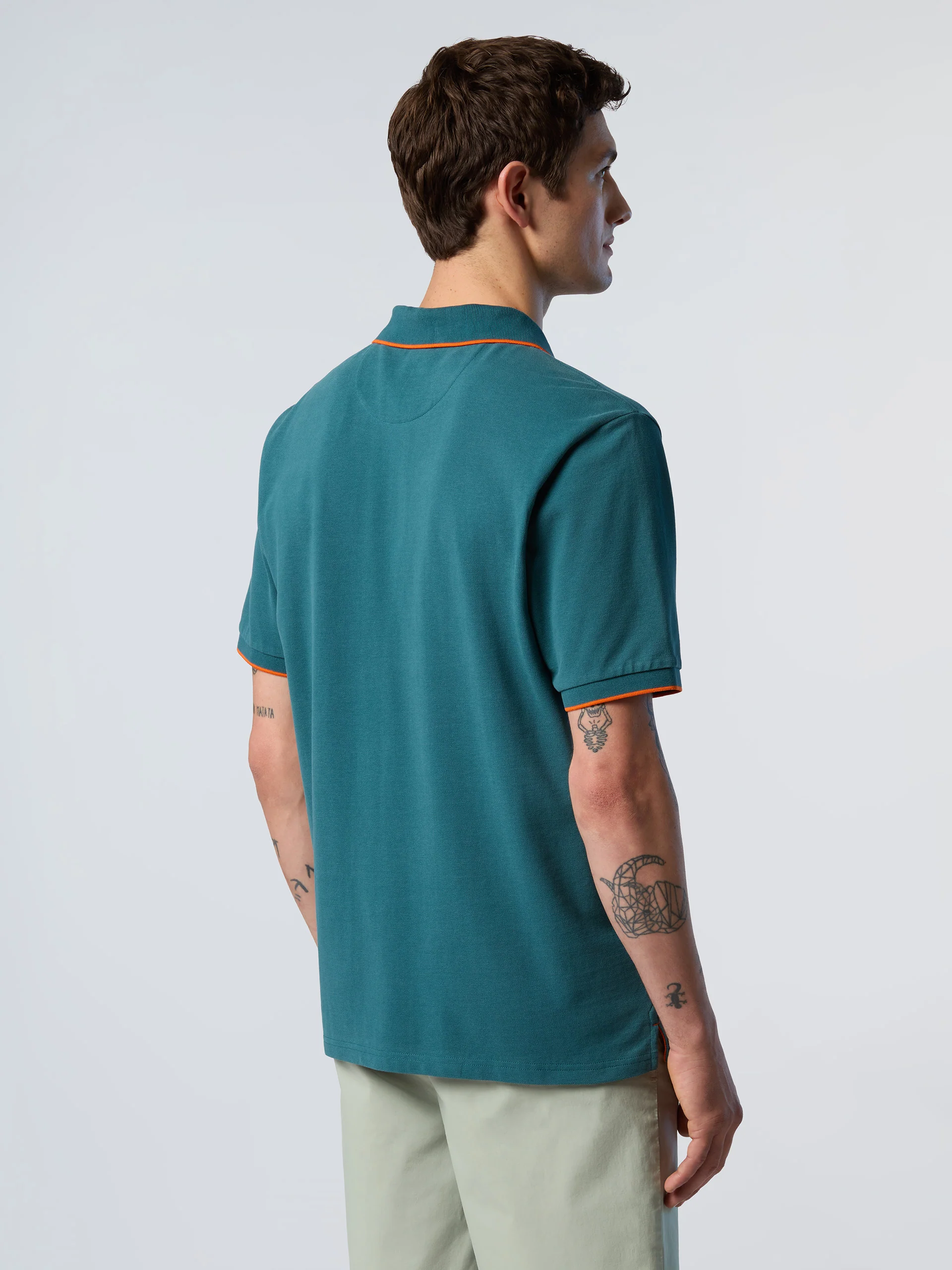 Polo shirt with contrast trims - Image 37
