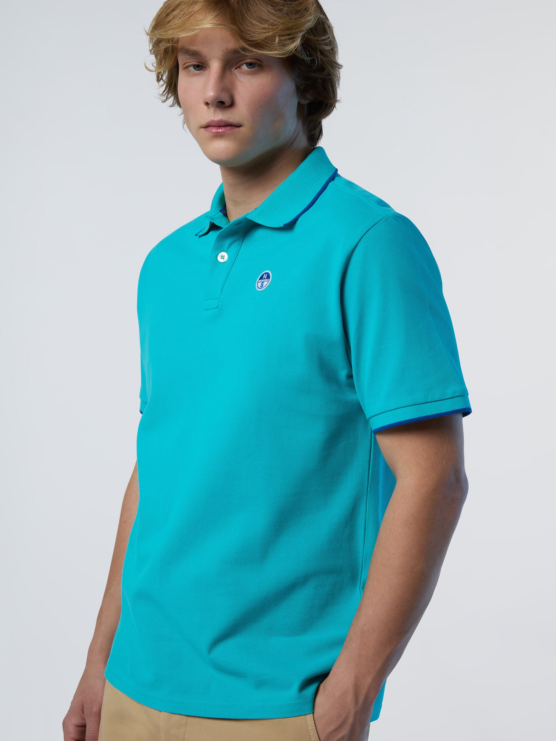 Polo shirt with logo collar - Image 24