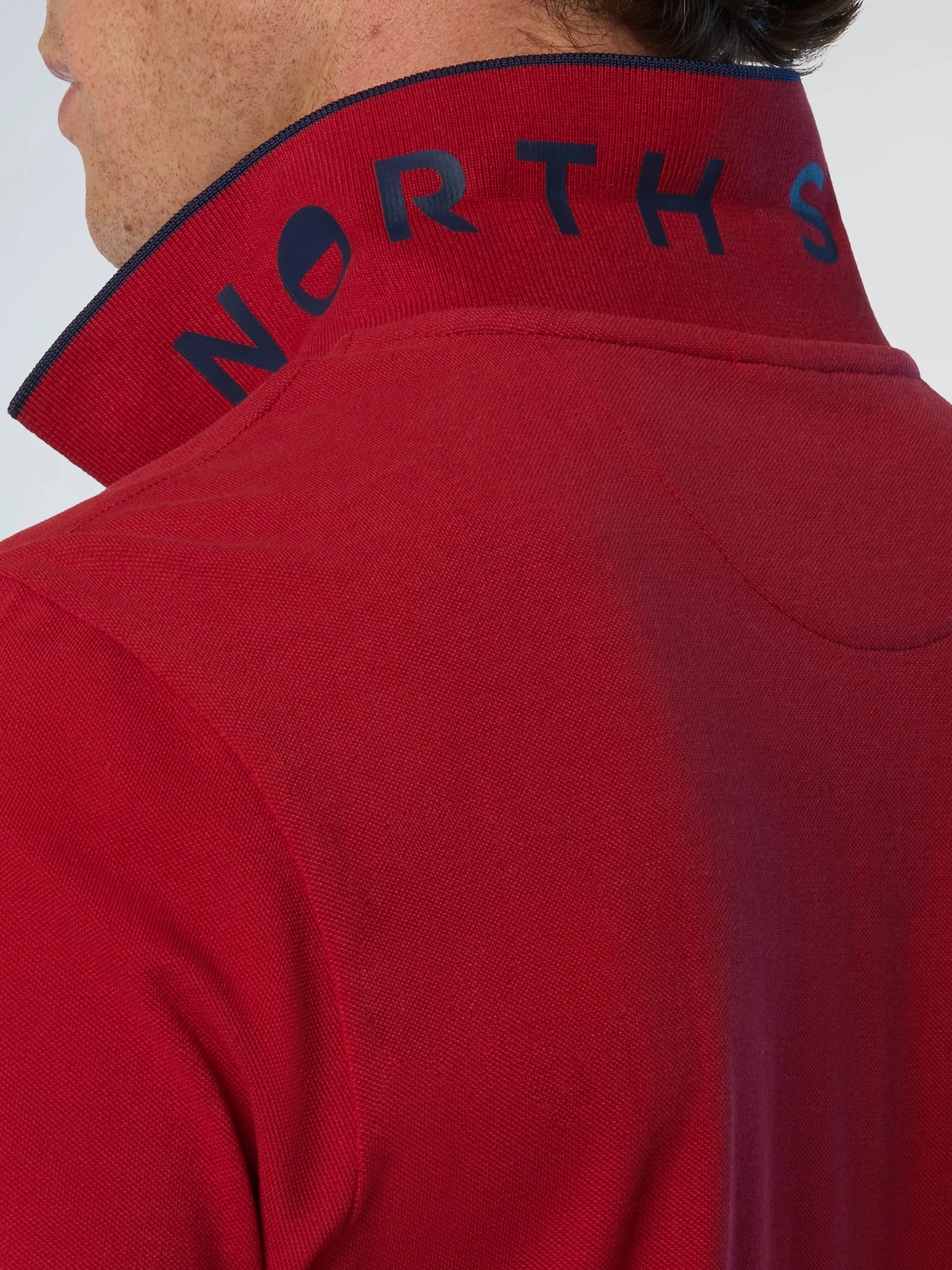 Polo shirt with collar print - Image 13