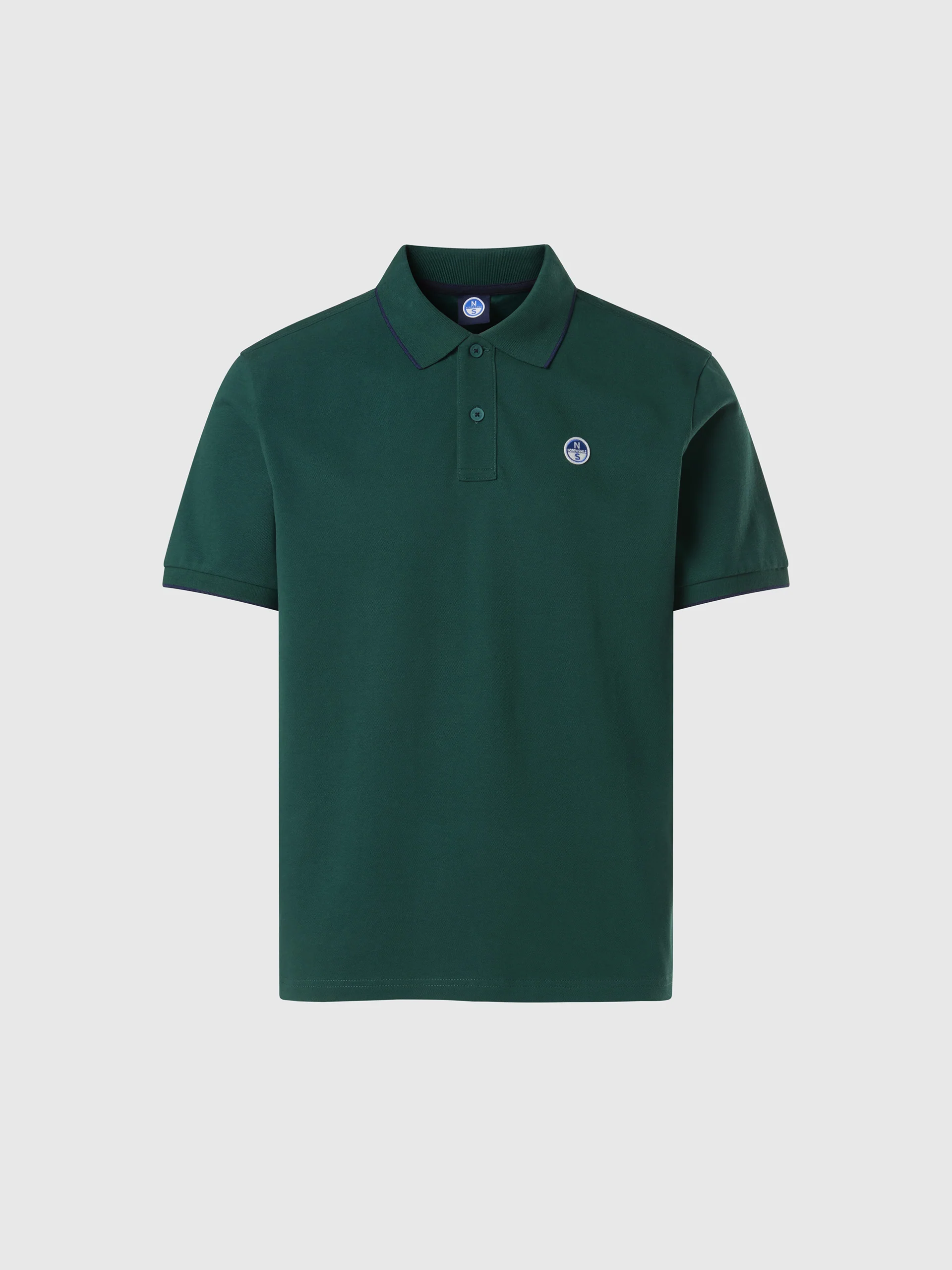 Polo shirt with collar print - Image 16