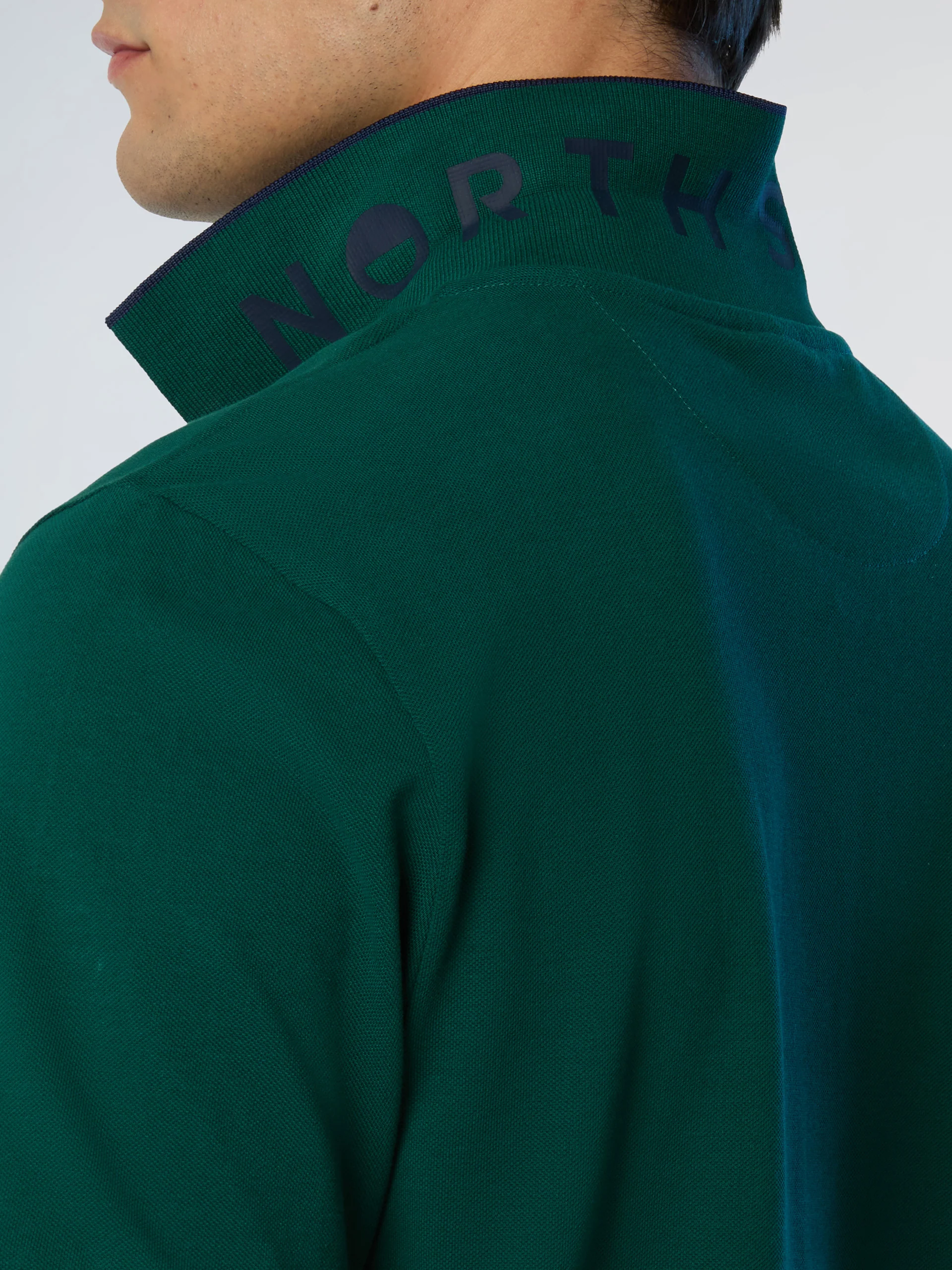Polo shirt with collar print - Image 20