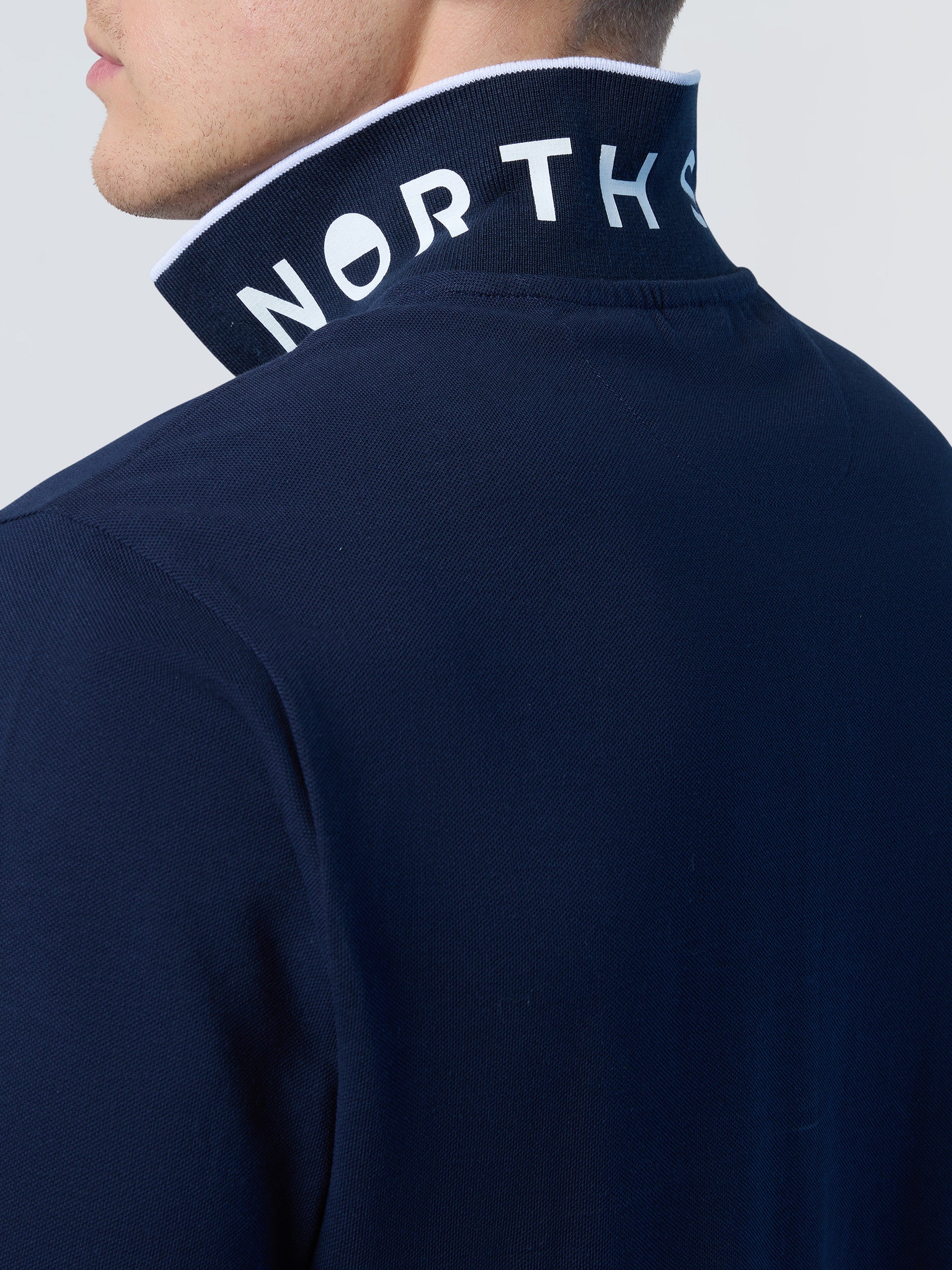 Polo shirt with collar print - Image 26
