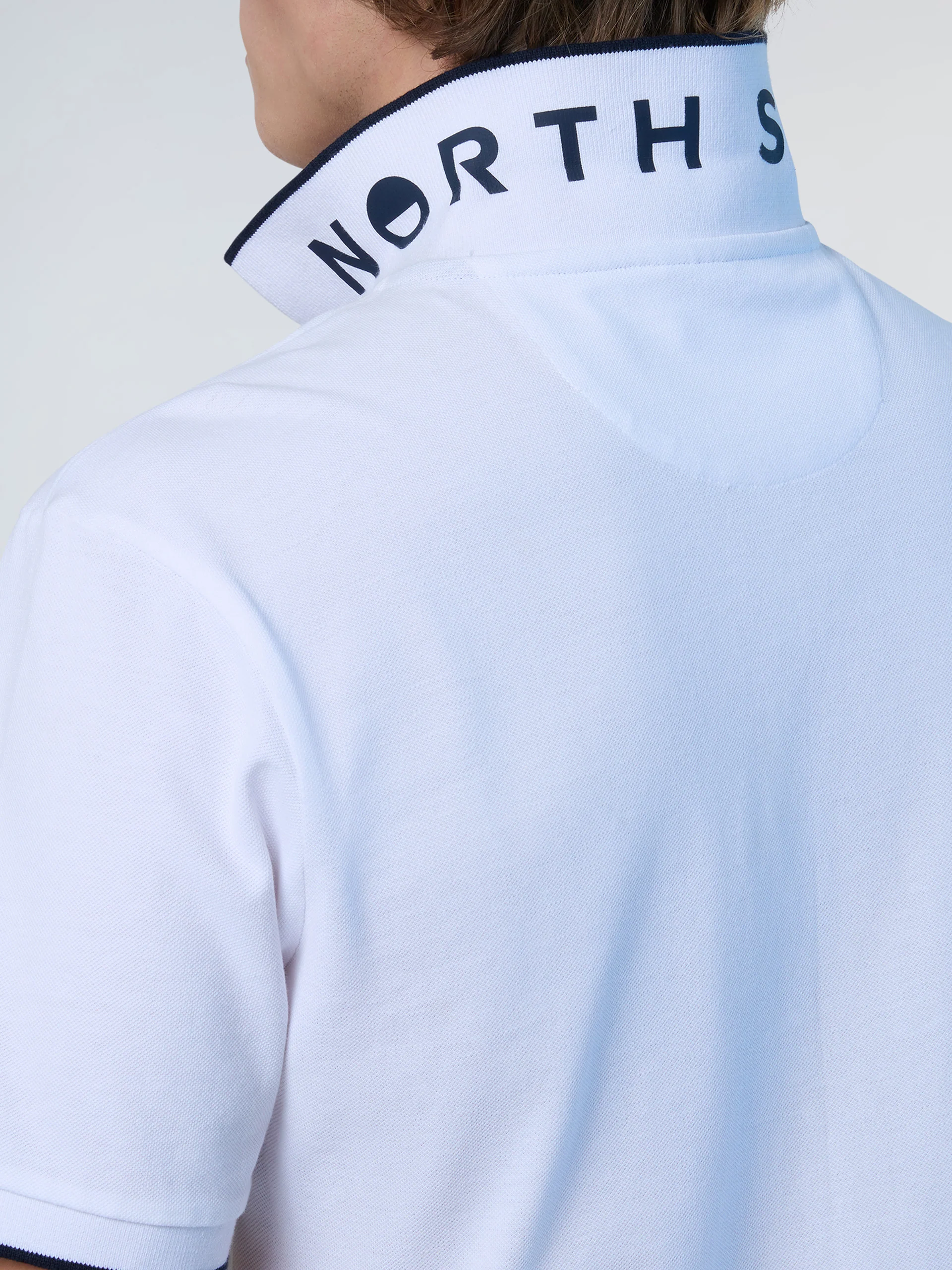 Polo shirt with collar print - Image 6