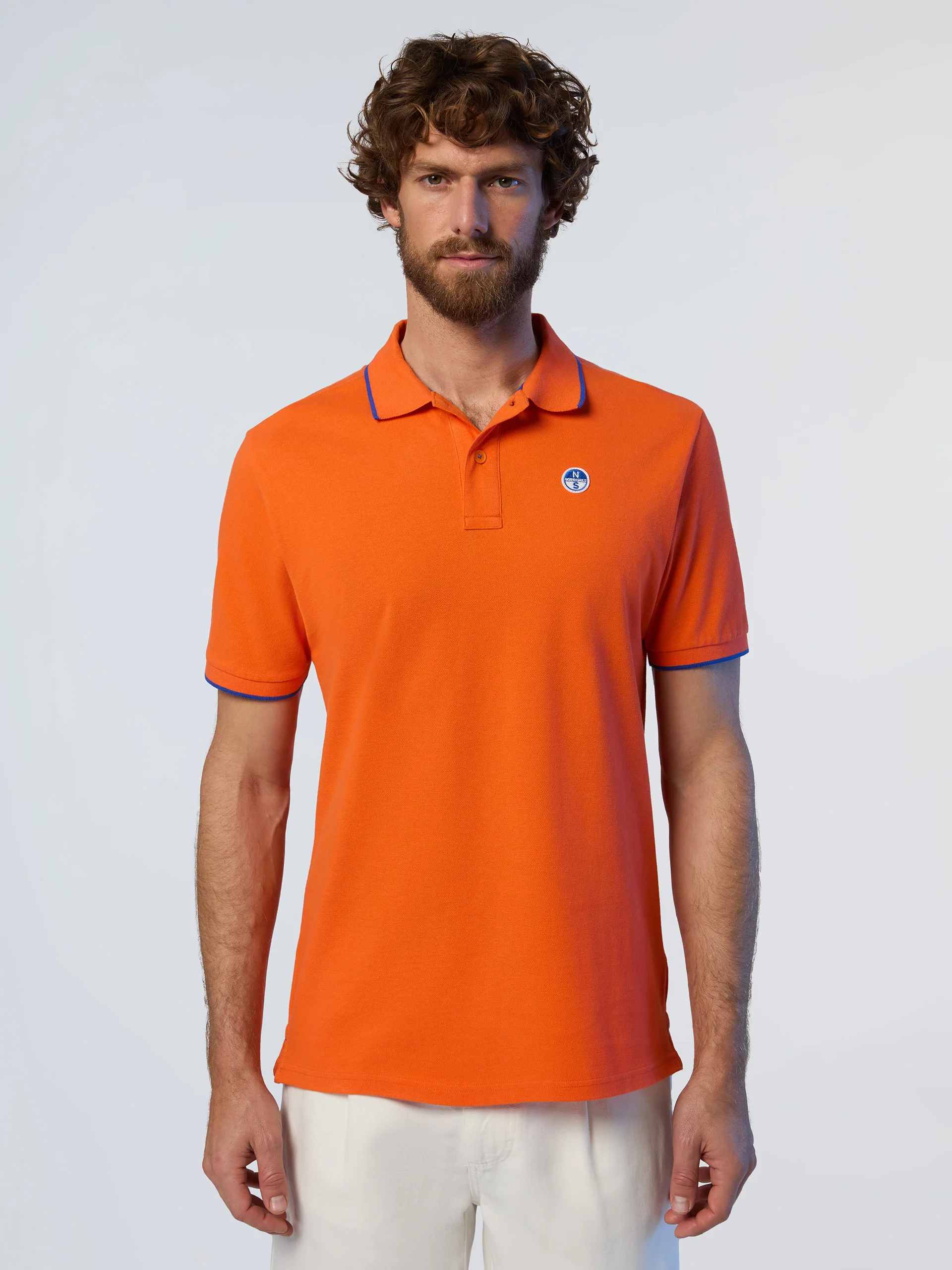 Polo shirt with logo collar - Image 43