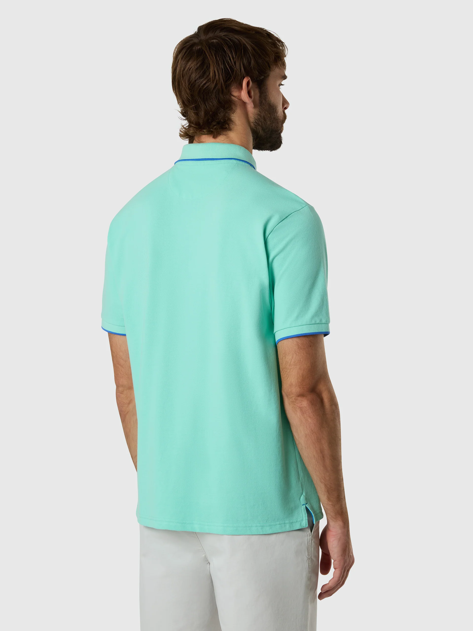 Polo shirt with contrast edges - Image 11