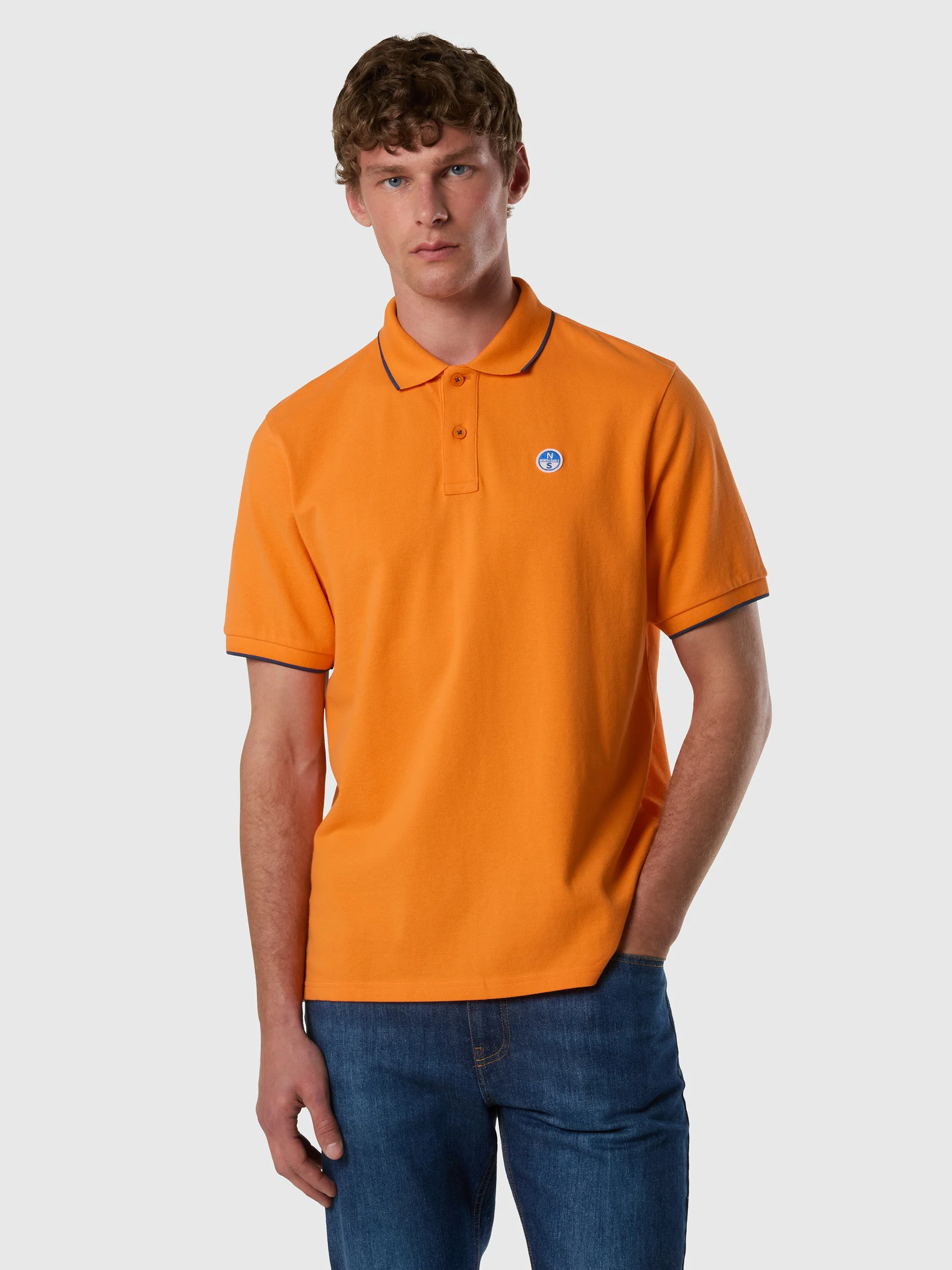 Polo shirt with contrast edges - Image 15