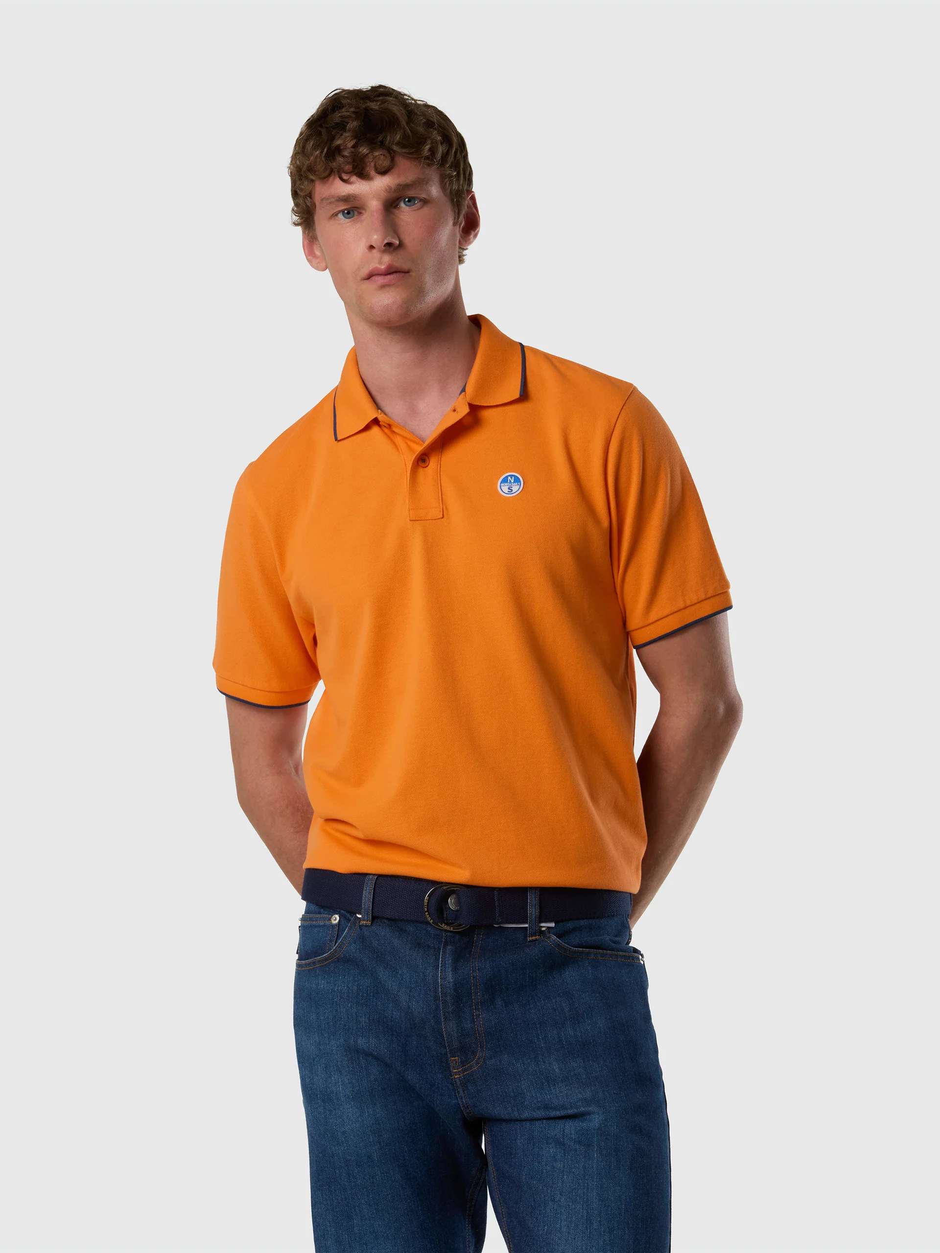 Polo shirt with contrast edges - Image 16