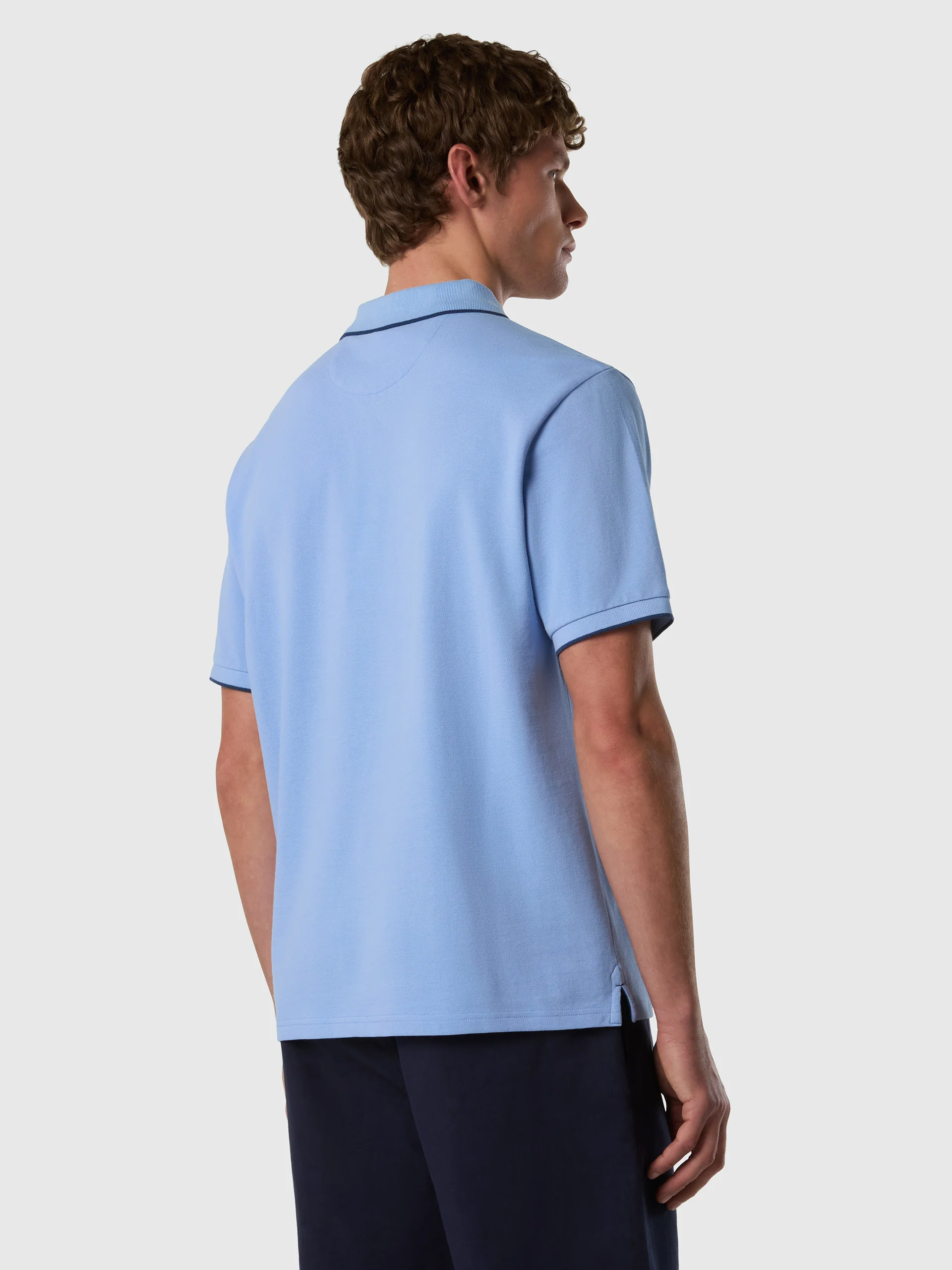 Polo shirt with contrast edges - Image 25